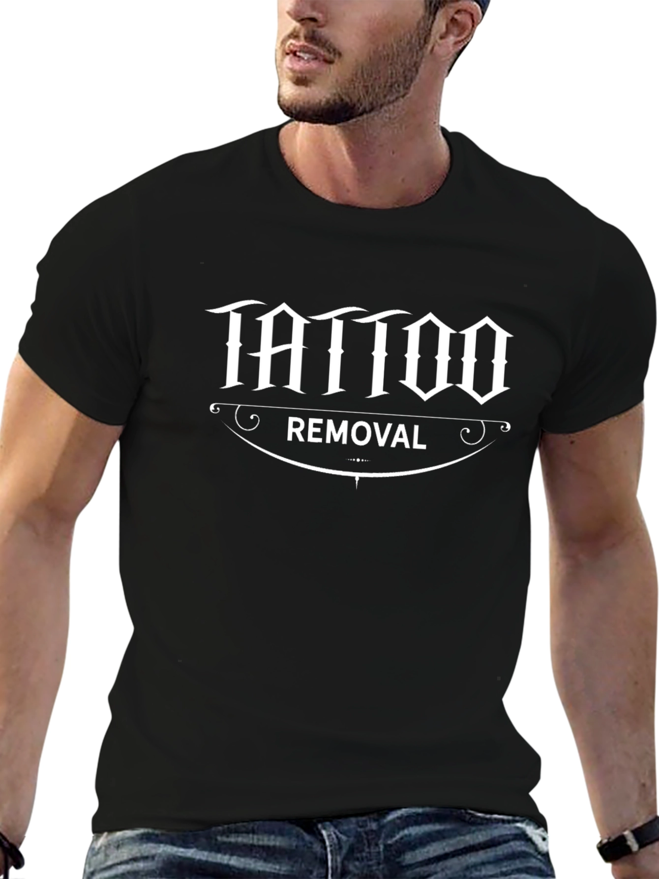 Tattoo Removal Graphic Tee - Black