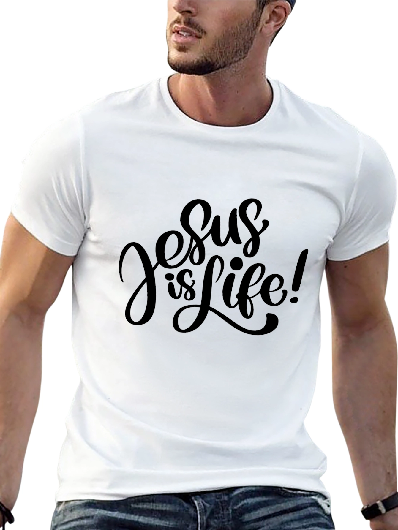 Jesus is Life! Black T-Shirt