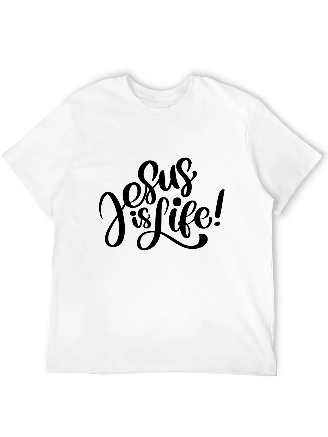 Jesus is Life! Black T-Shirt