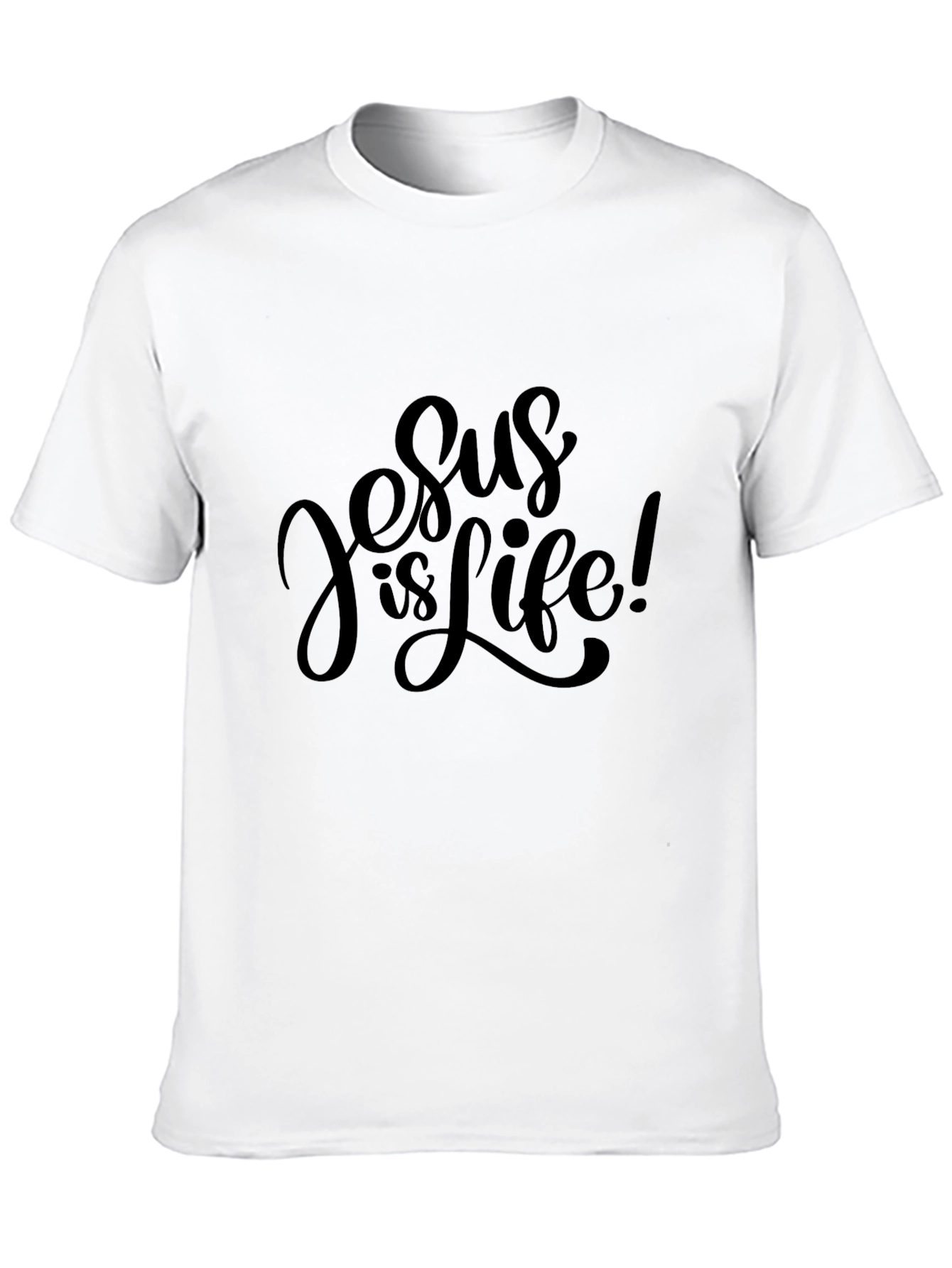 Jesus is Life! Black T-Shirt