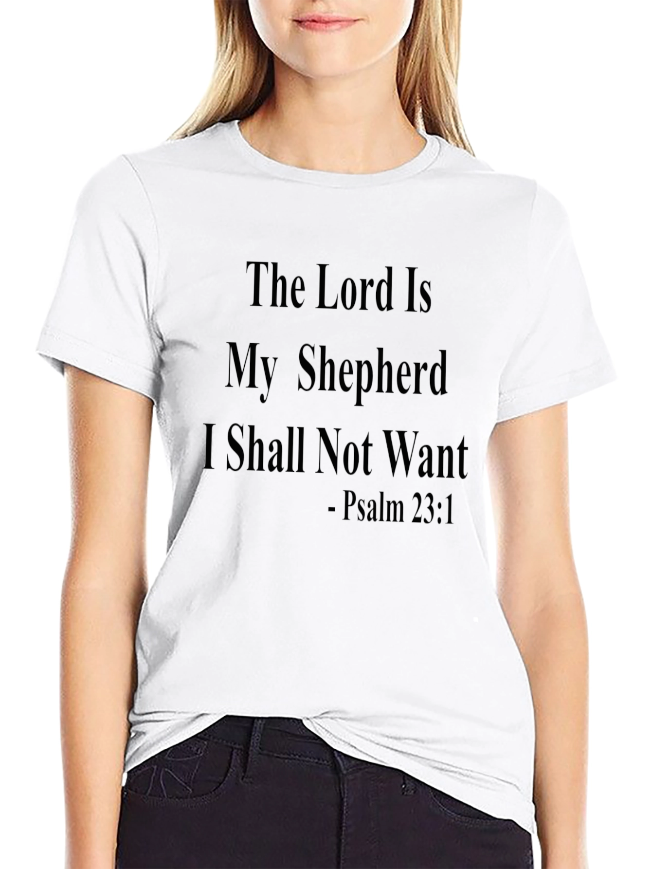 The Lord Is My Shepherd Black T-Shirt