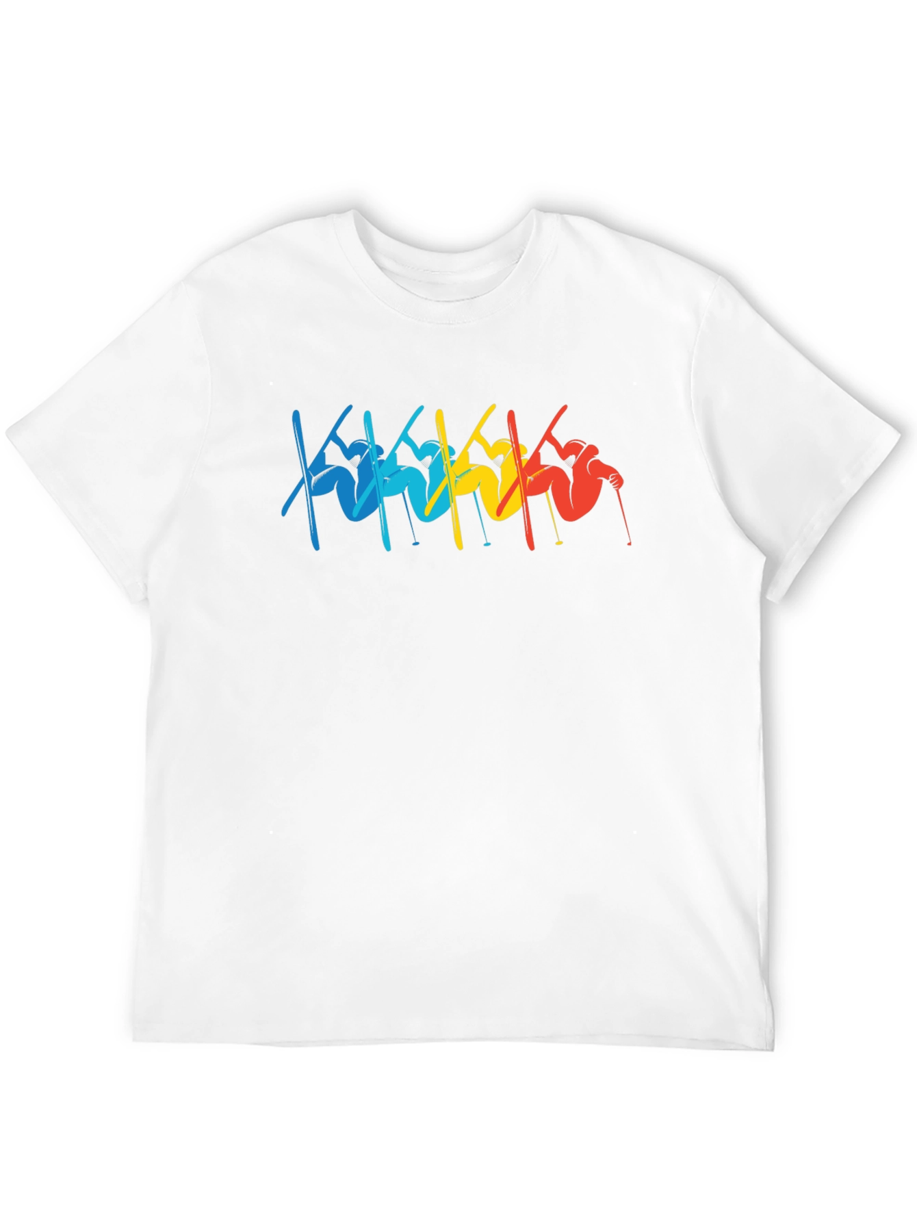 Retro Skiing T-Shirt - Black