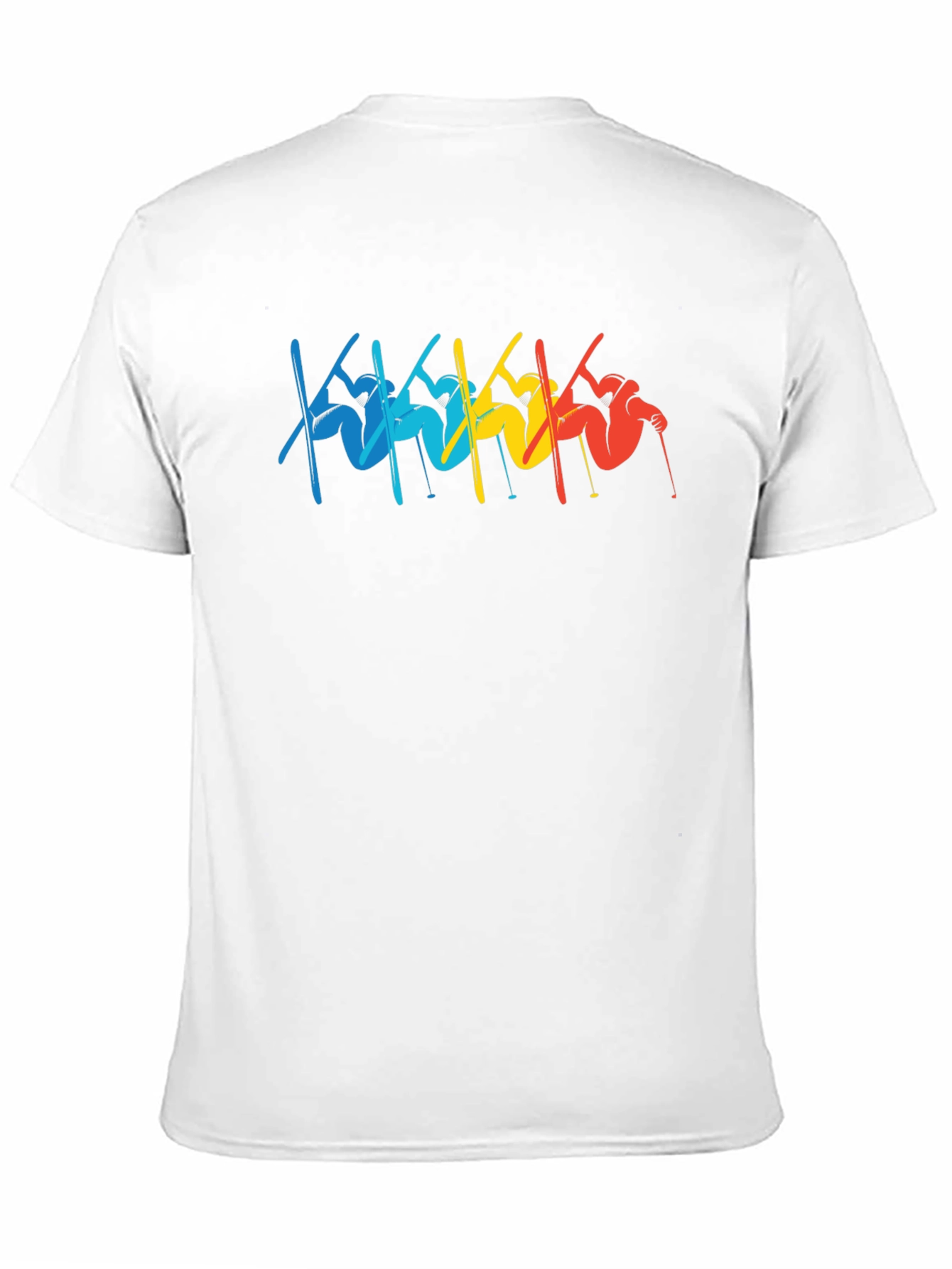 Retro Skiing T-Shirt - Black