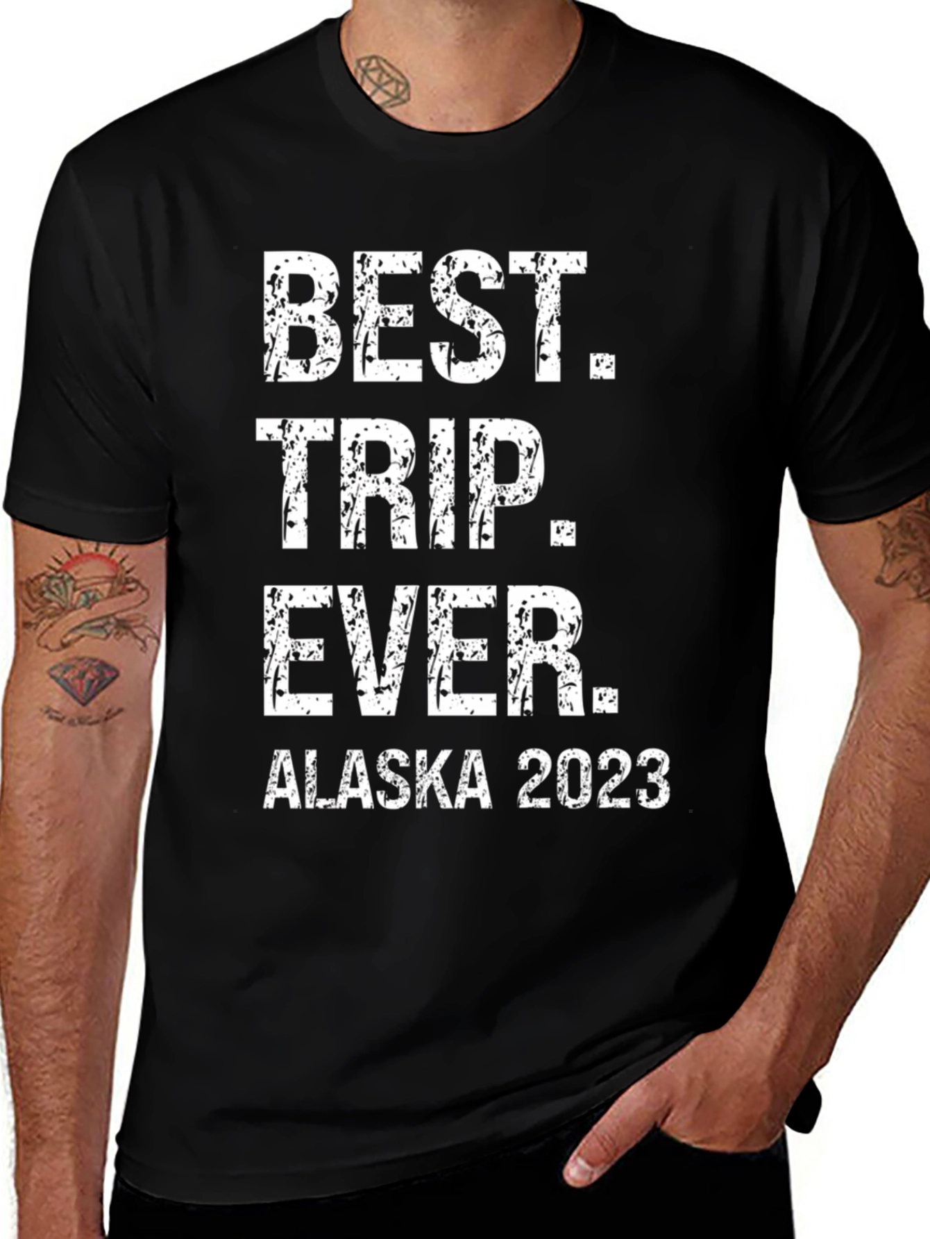 Alaska 2023 Best Trip Ever Black T-Shirt