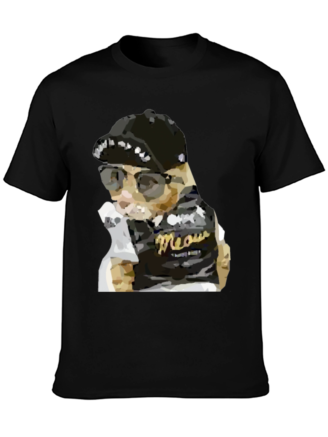 Cool Cat Meow T-Shirt - Black