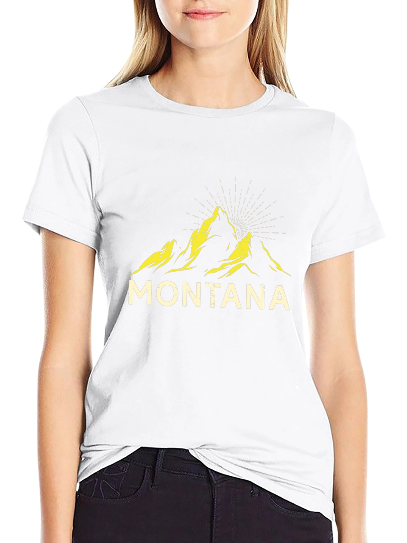 Montana Mountain Graphic Tee - Black