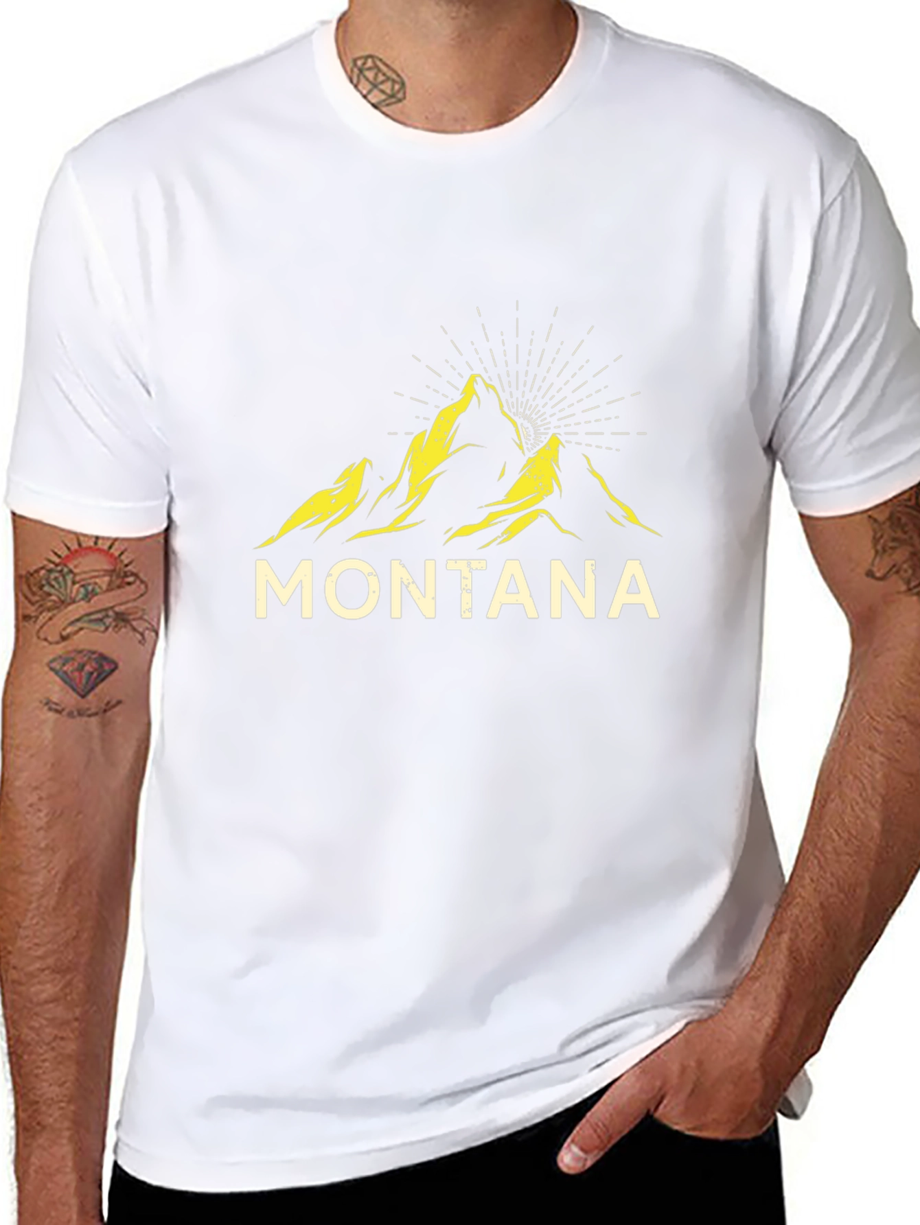 Montana Mountain Graphic Tee - Black