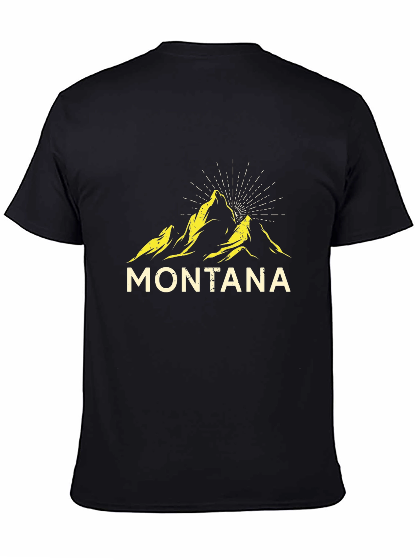 Montana Mountain Graphic Tee - Black