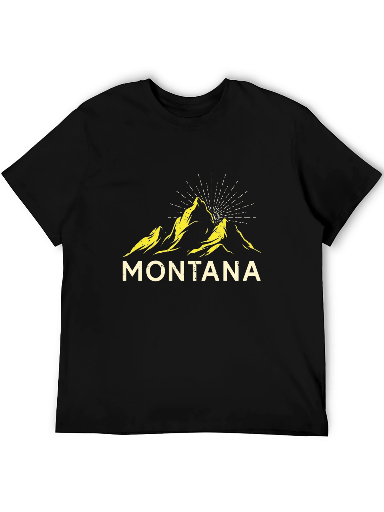 Montana Mountain Graphic Tee - Black