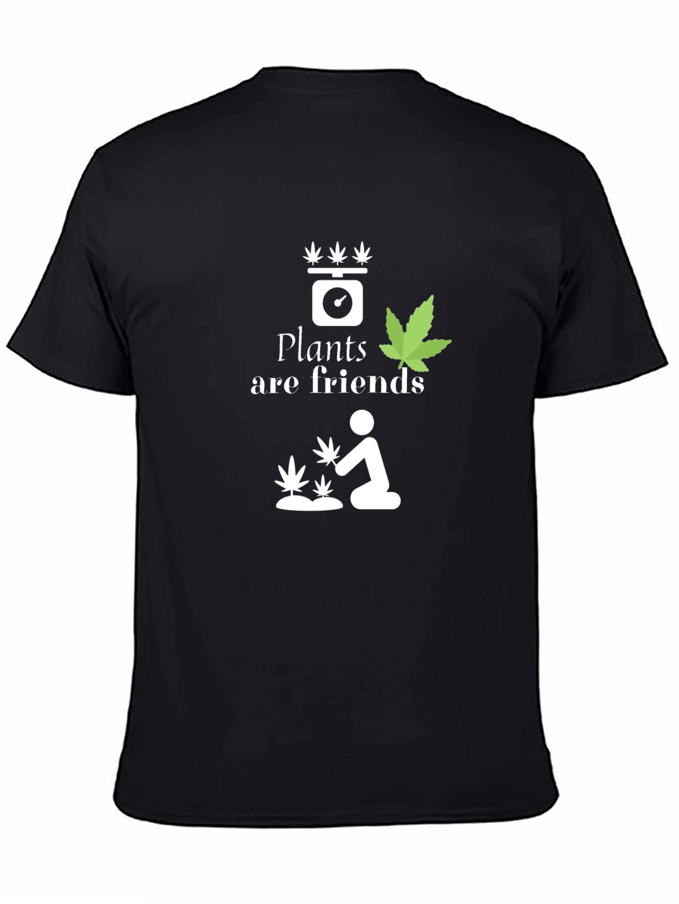 Plants are Friends T-Shirt - Black