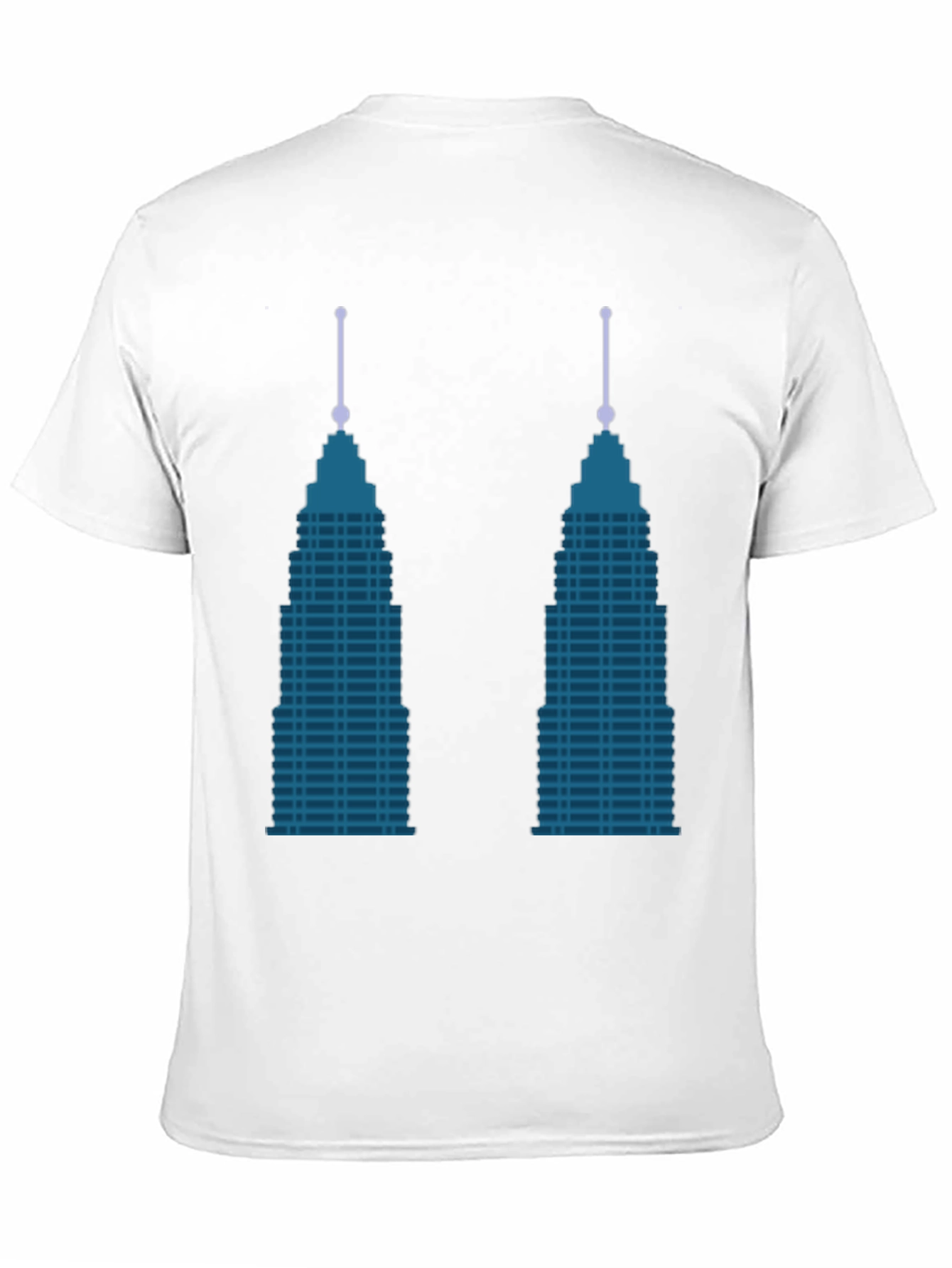 Modern Cityscape Graphic Tee - Black
