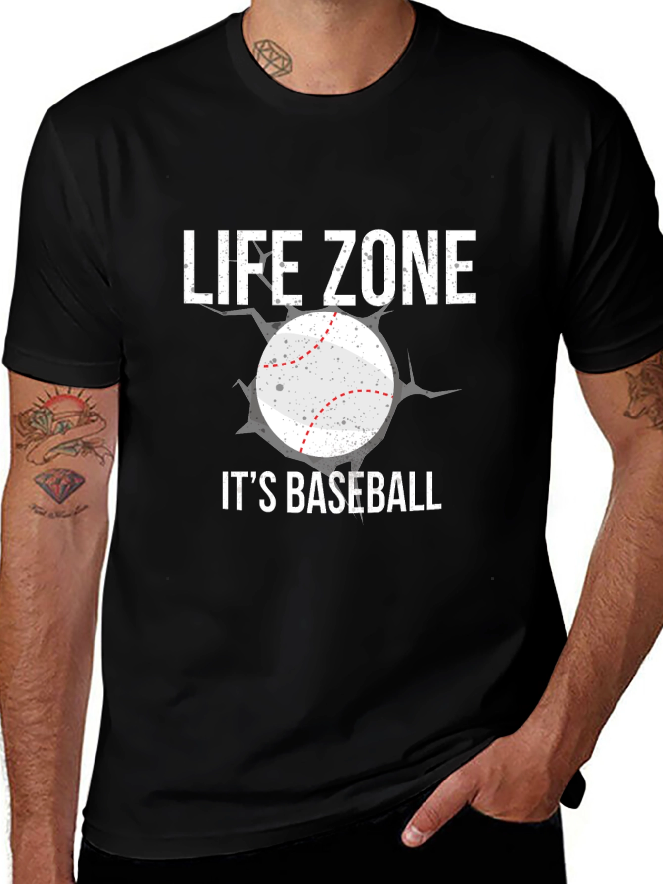 Life Zone Its Baseball Graphic Tee