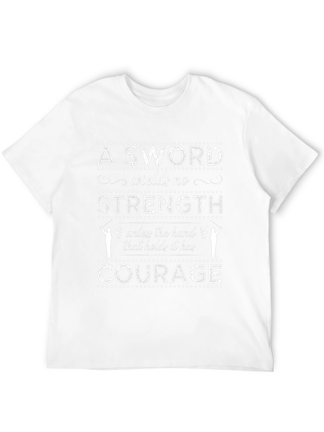 Courage Sword Graphic Tee - Inspiring Message