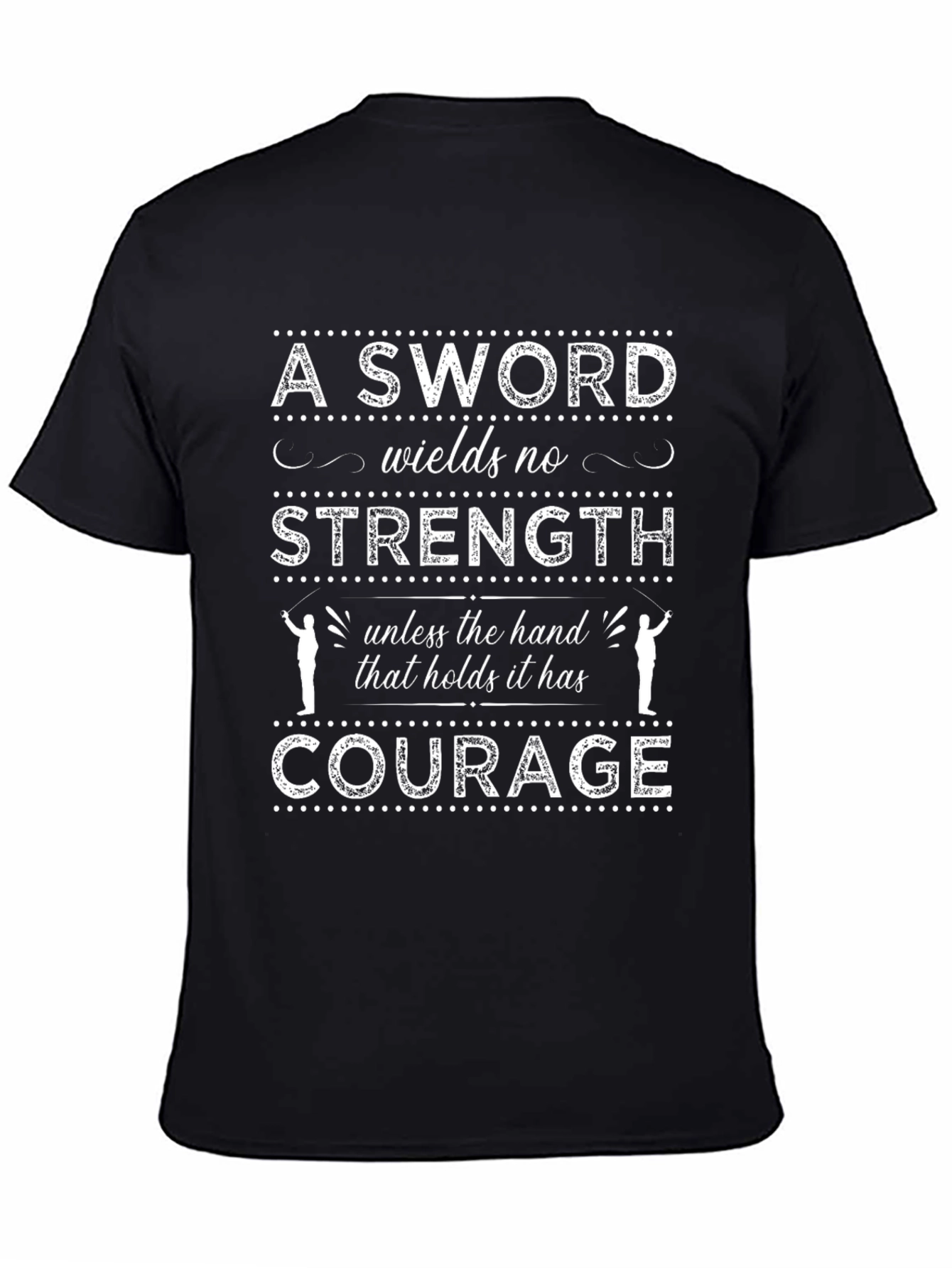 Courage Sword Graphic Tee - Inspiring Message