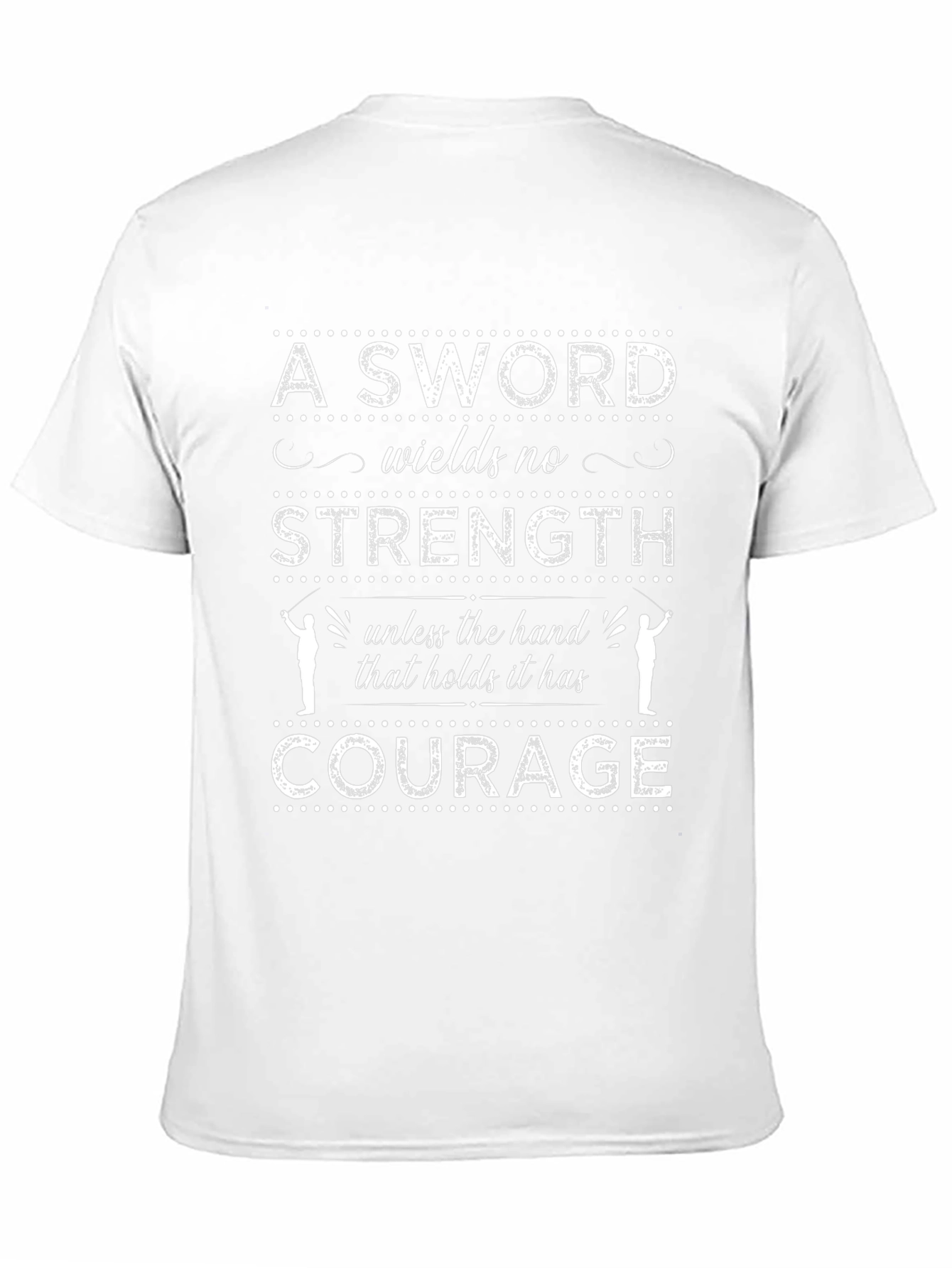Courage Sword Graphic Tee - Inspiring Message