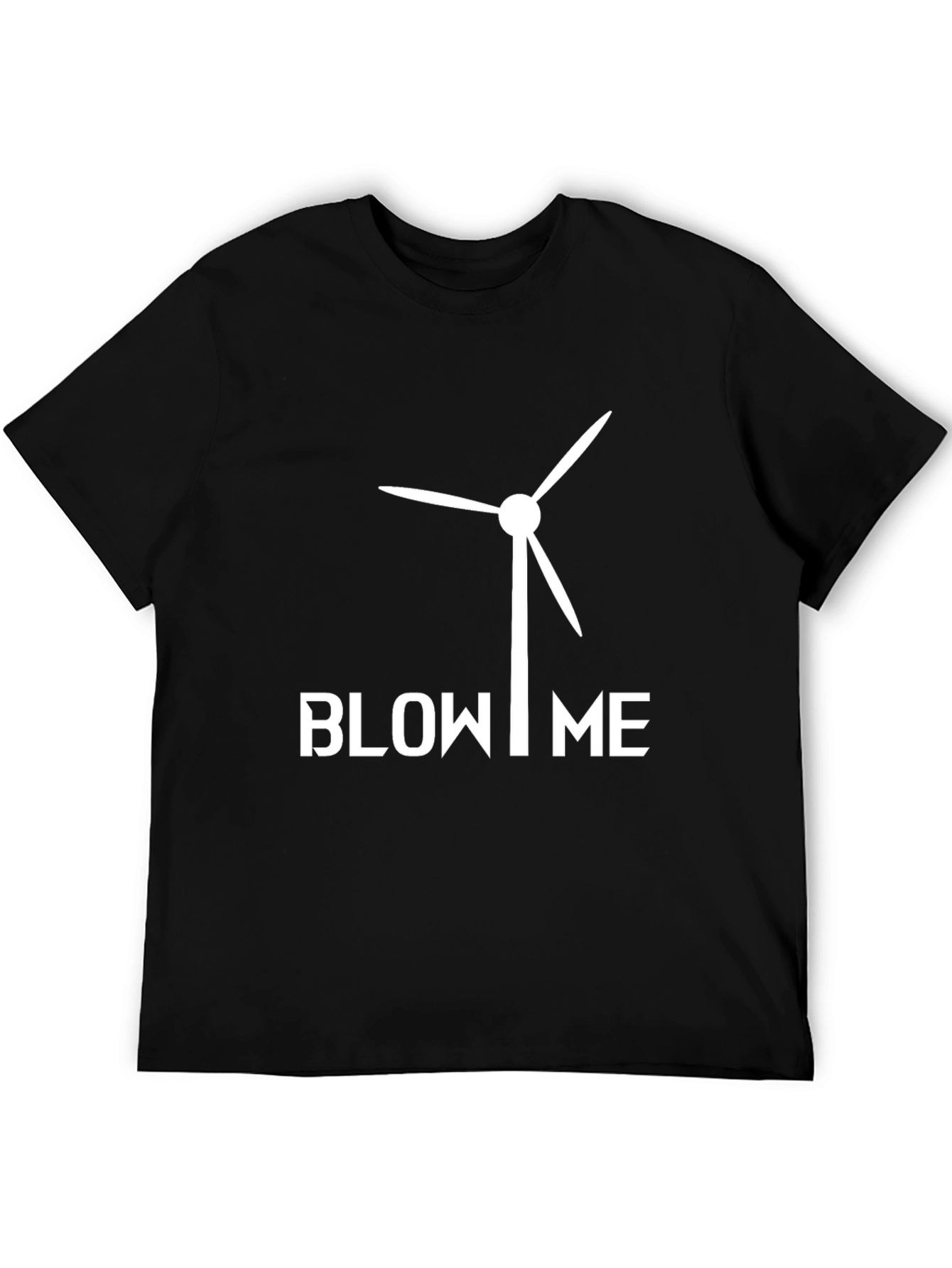 Funny Wind Turbine Blow Me Graphic T-Shirt