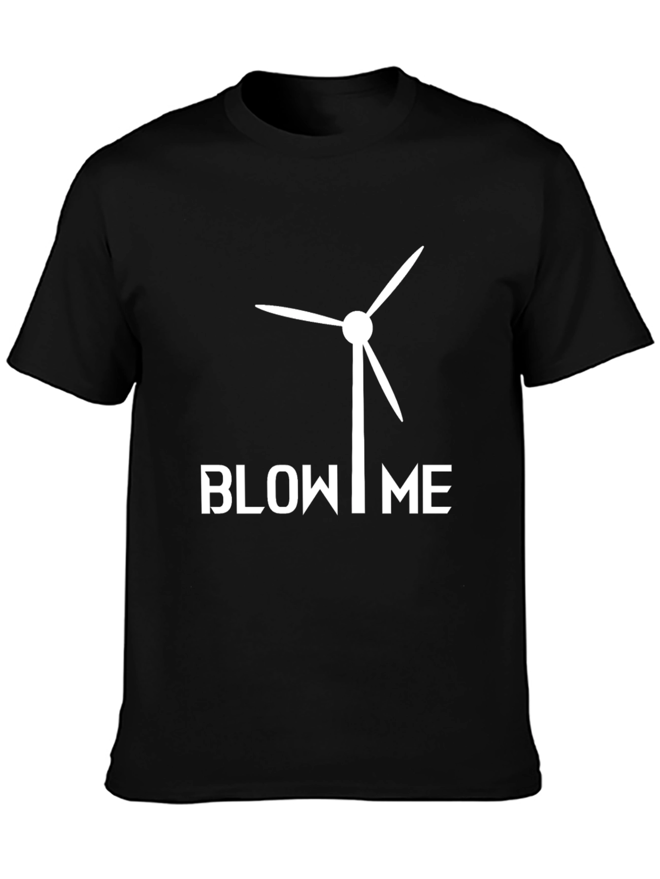 Funny Wind Turbine Blow Me Graphic T-Shirt
