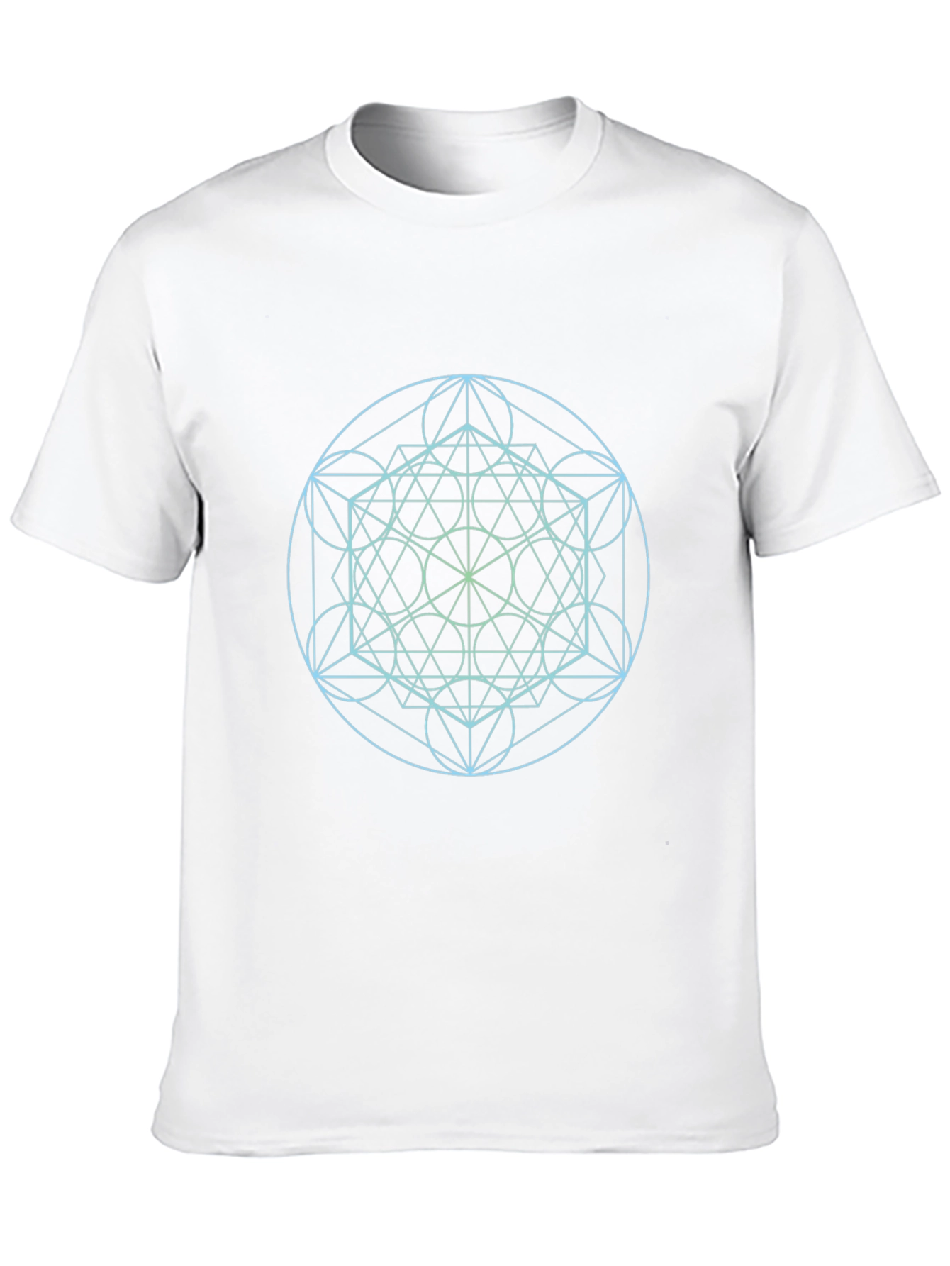 Geometric Print Black T-Shirt