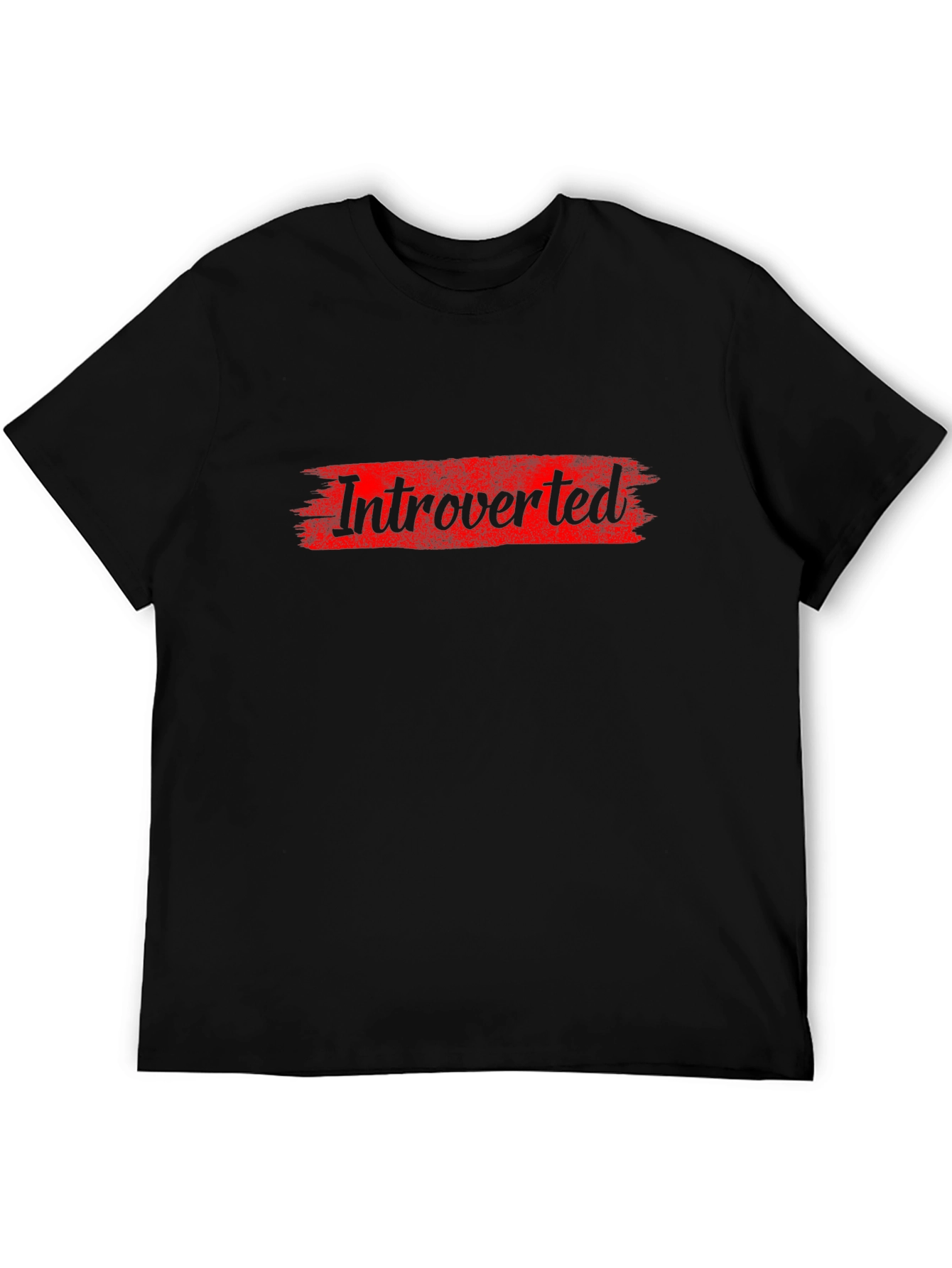 Introverted Graphic T-Shirt - Bold Red Design