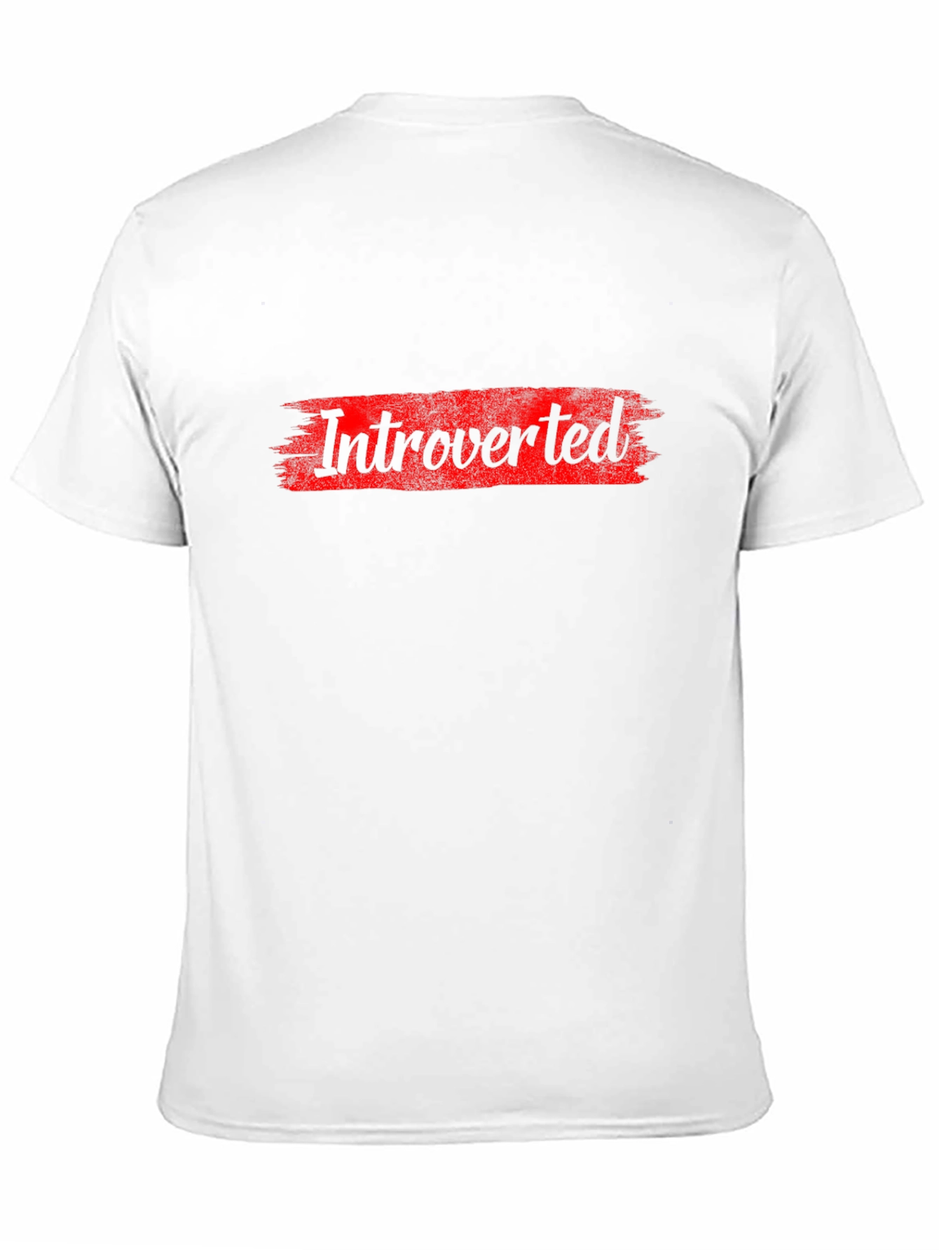 Introverted Graphic T-Shirt - Bold Red Design
