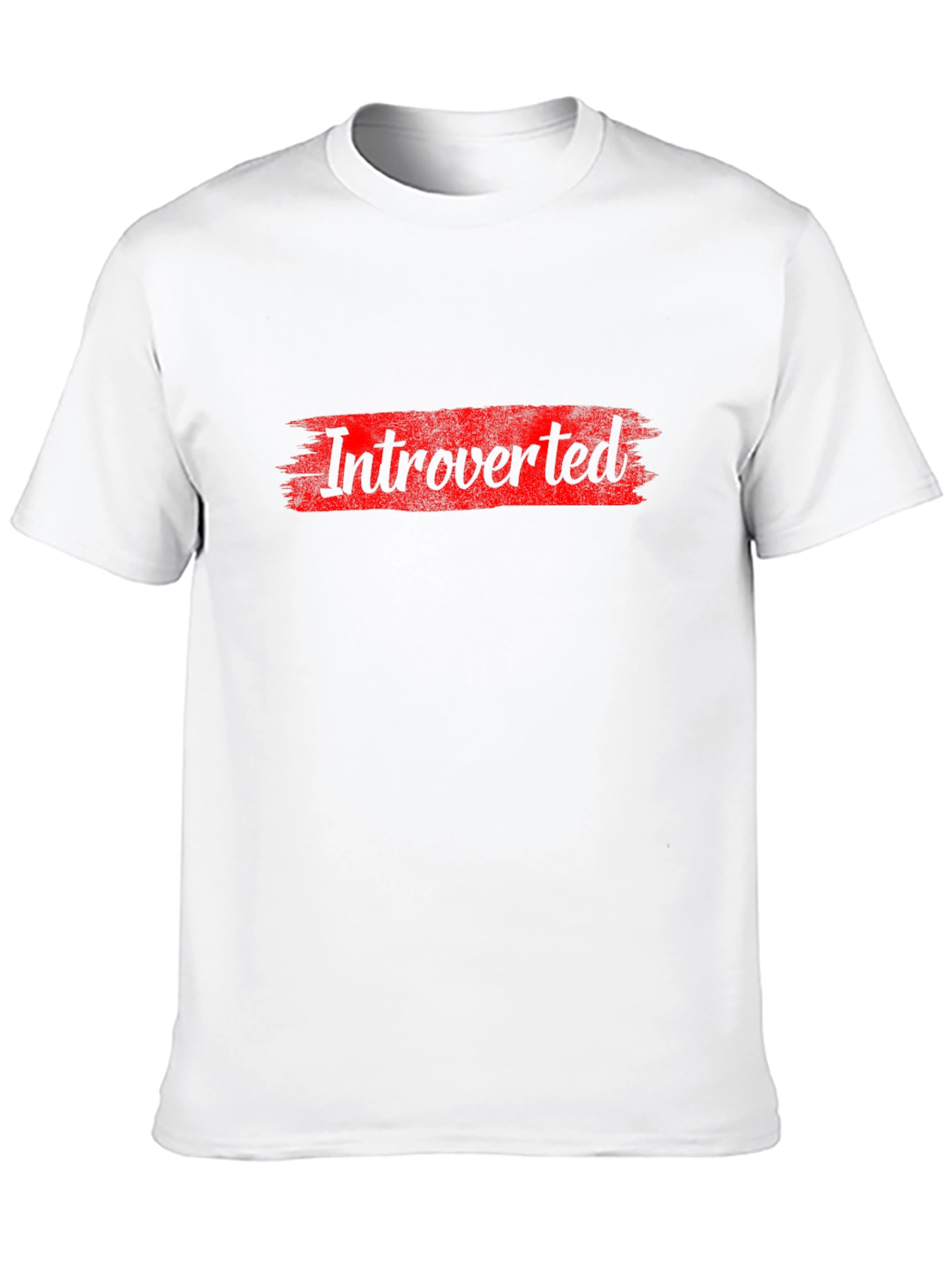 Introverted Graphic T-Shirt - Bold Red Design