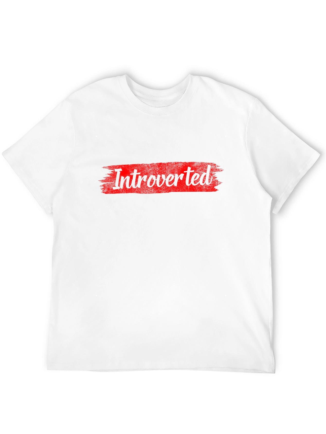 Introverted Graphic T-Shirt - Bold Red Design