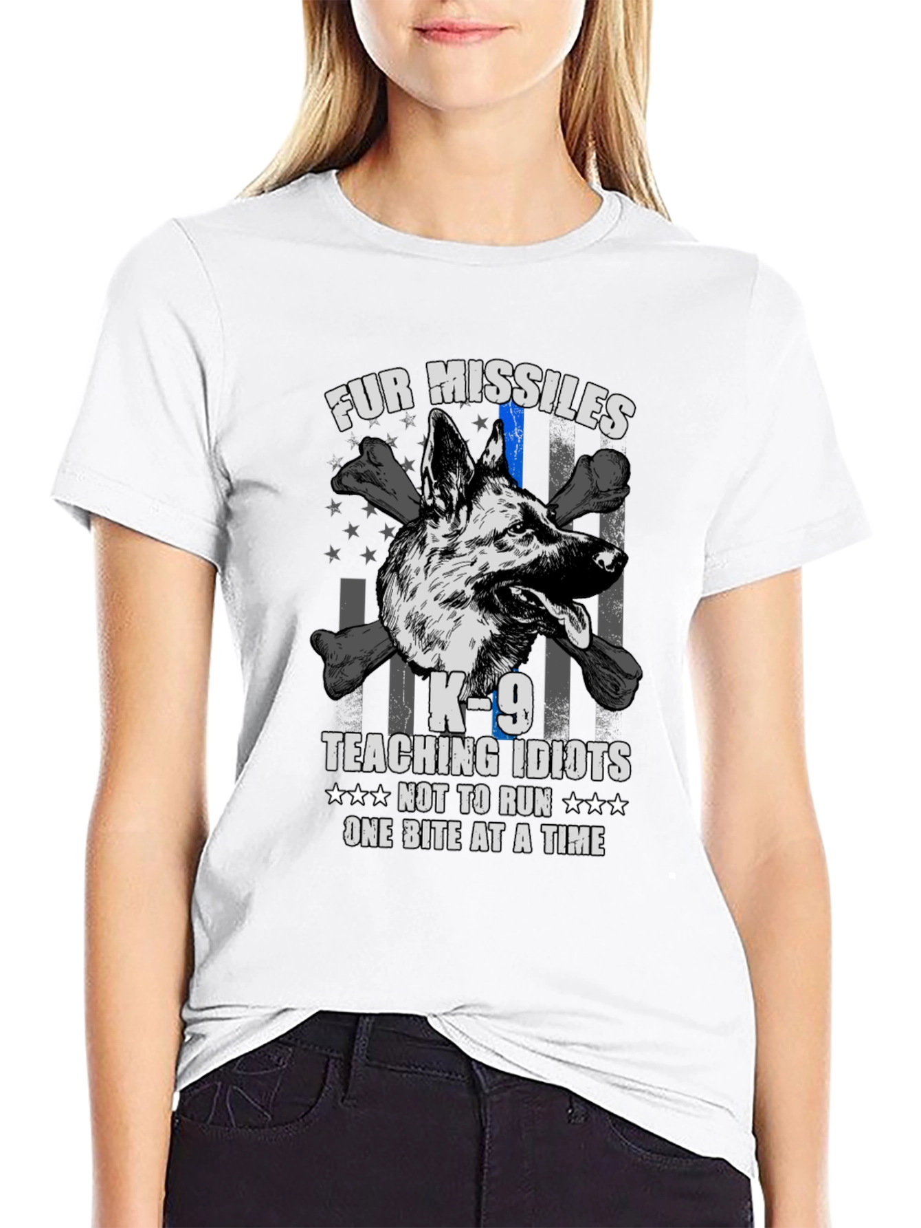K-9 Unit Fur Missiles Graphic T-Shirt