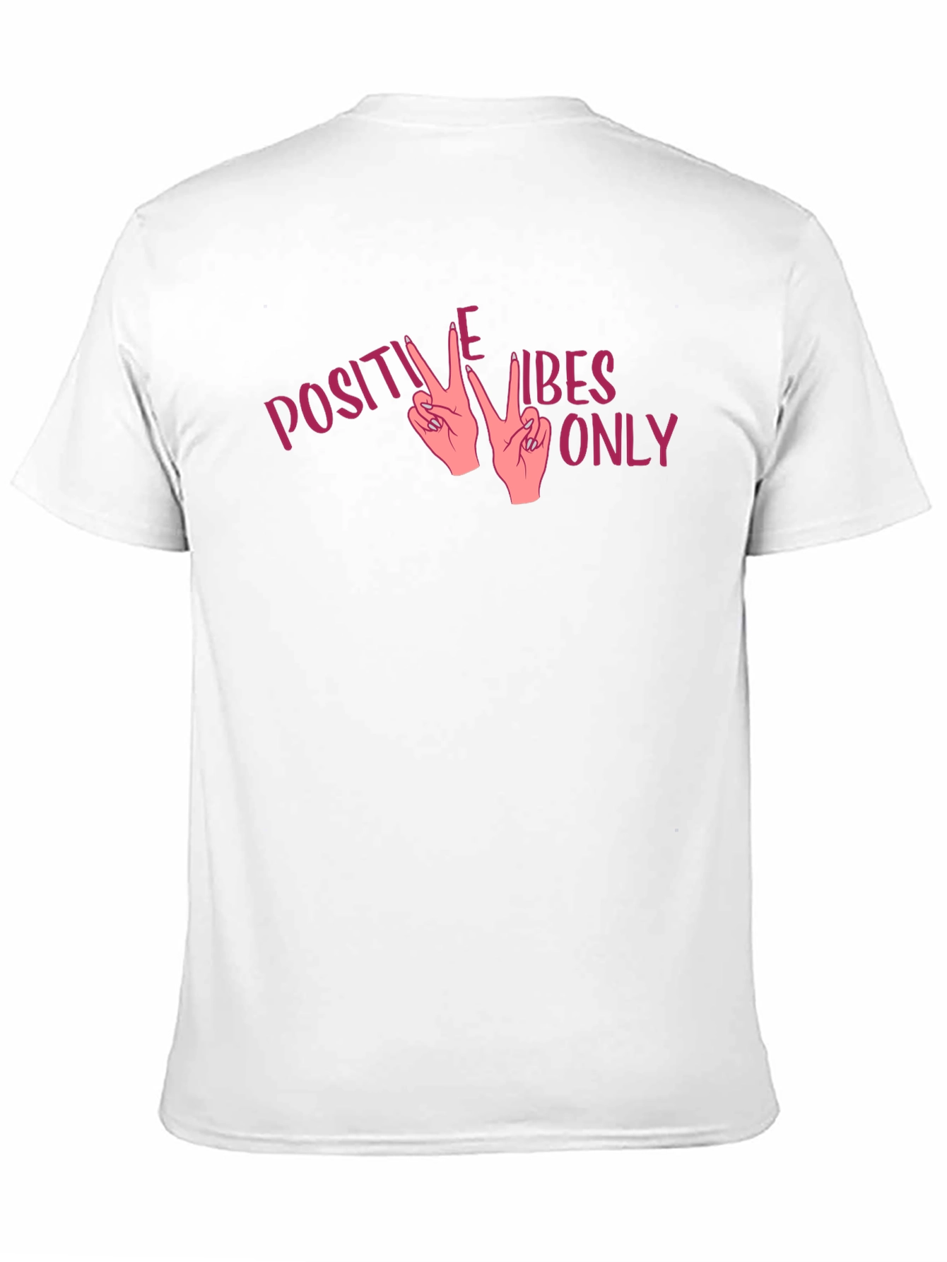 Positive Vibes Only Graphic Tee - Black
