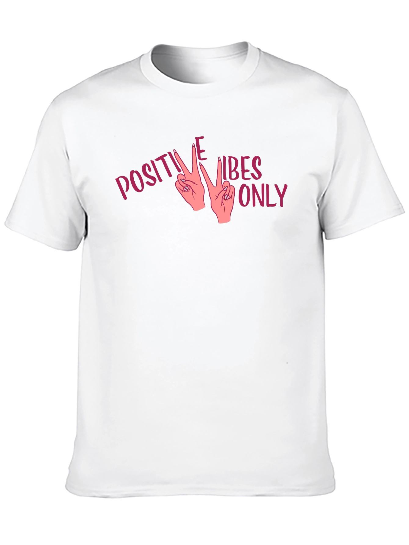 Positive Vibes Only Graphic Tee - Black