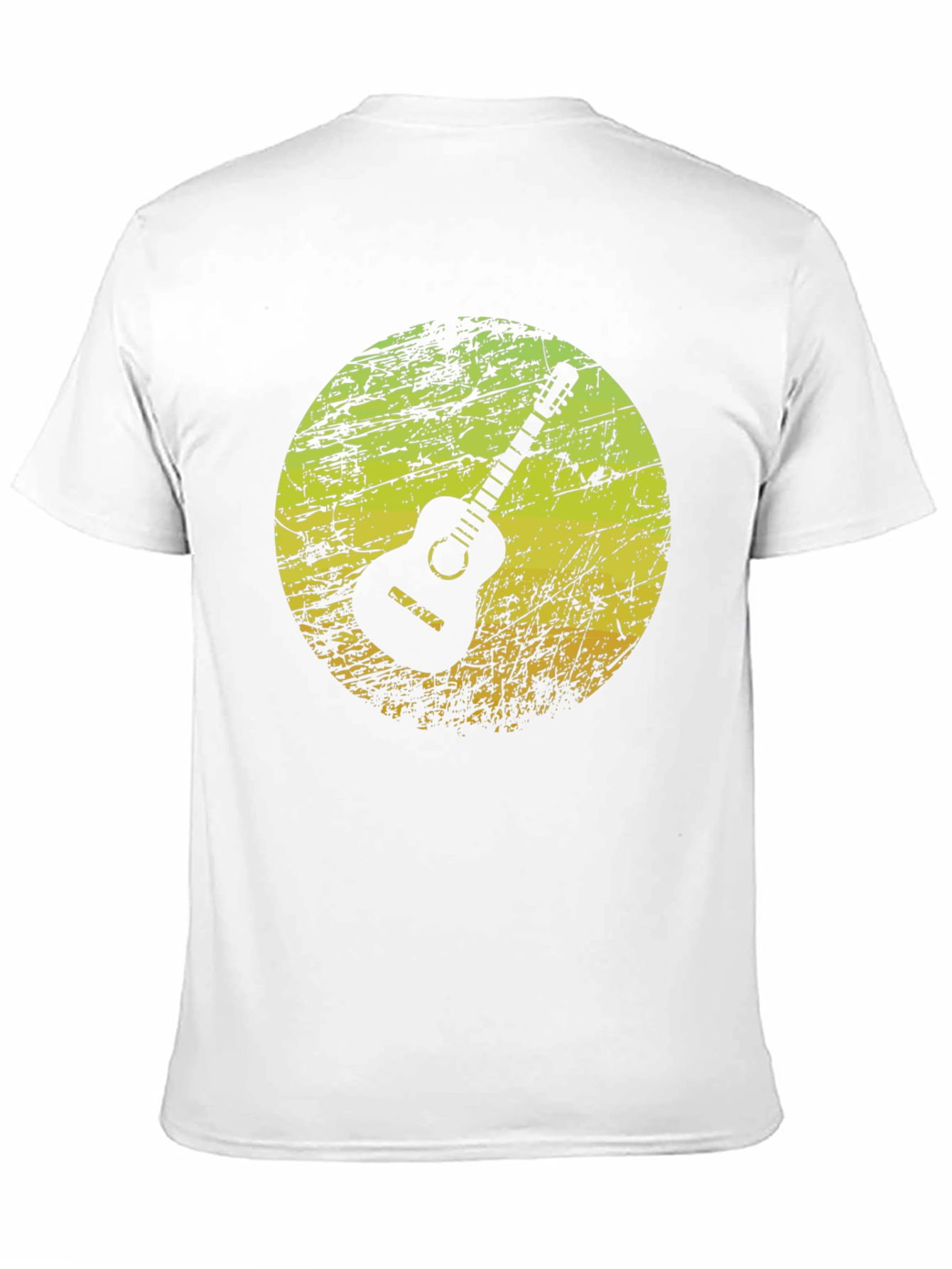 Retro Guitar Graphic Black T-Shirt