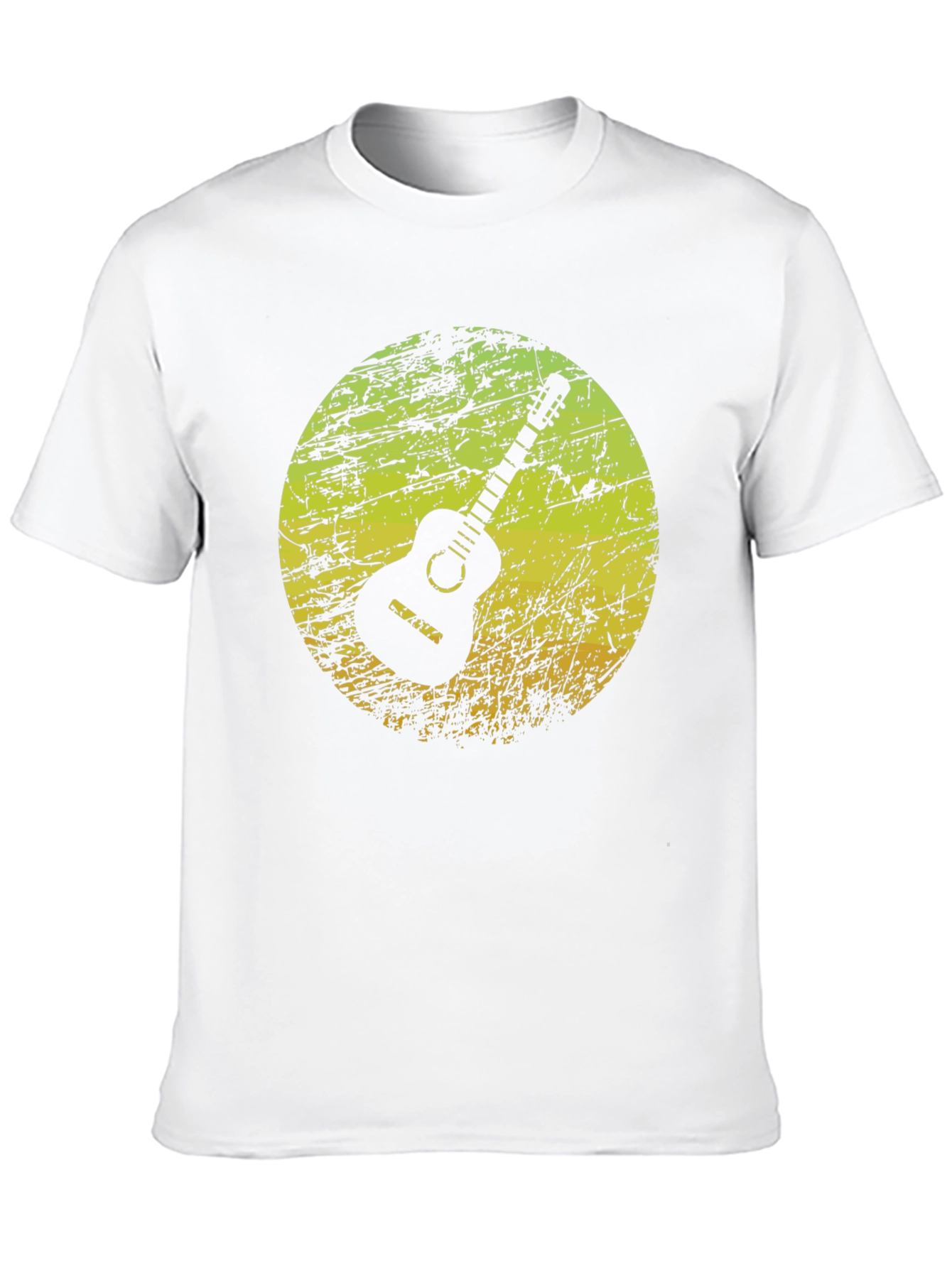 Retro Guitar Graphic Black T-Shirt