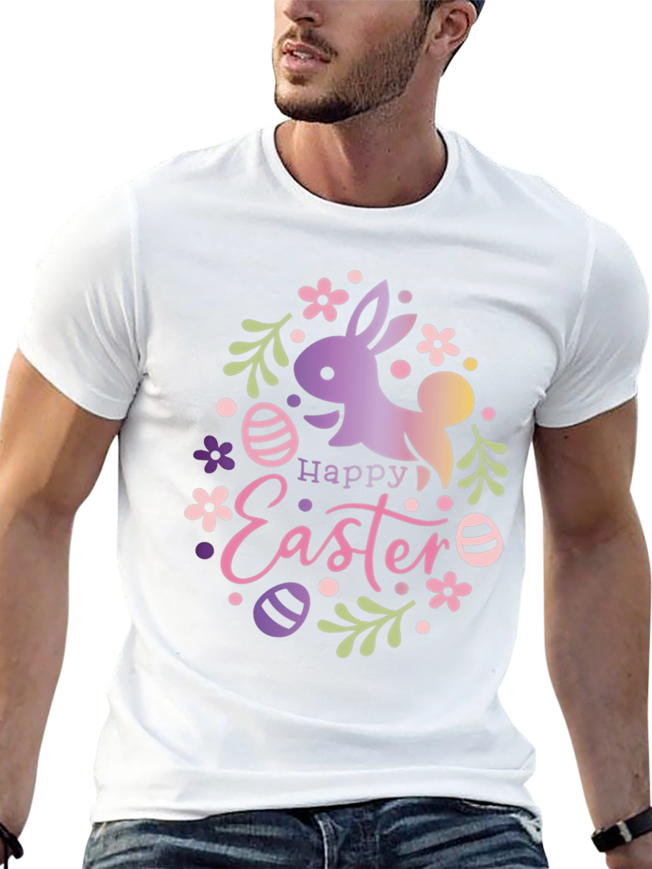 Happy Easter Bunny Graphic T-Shirt