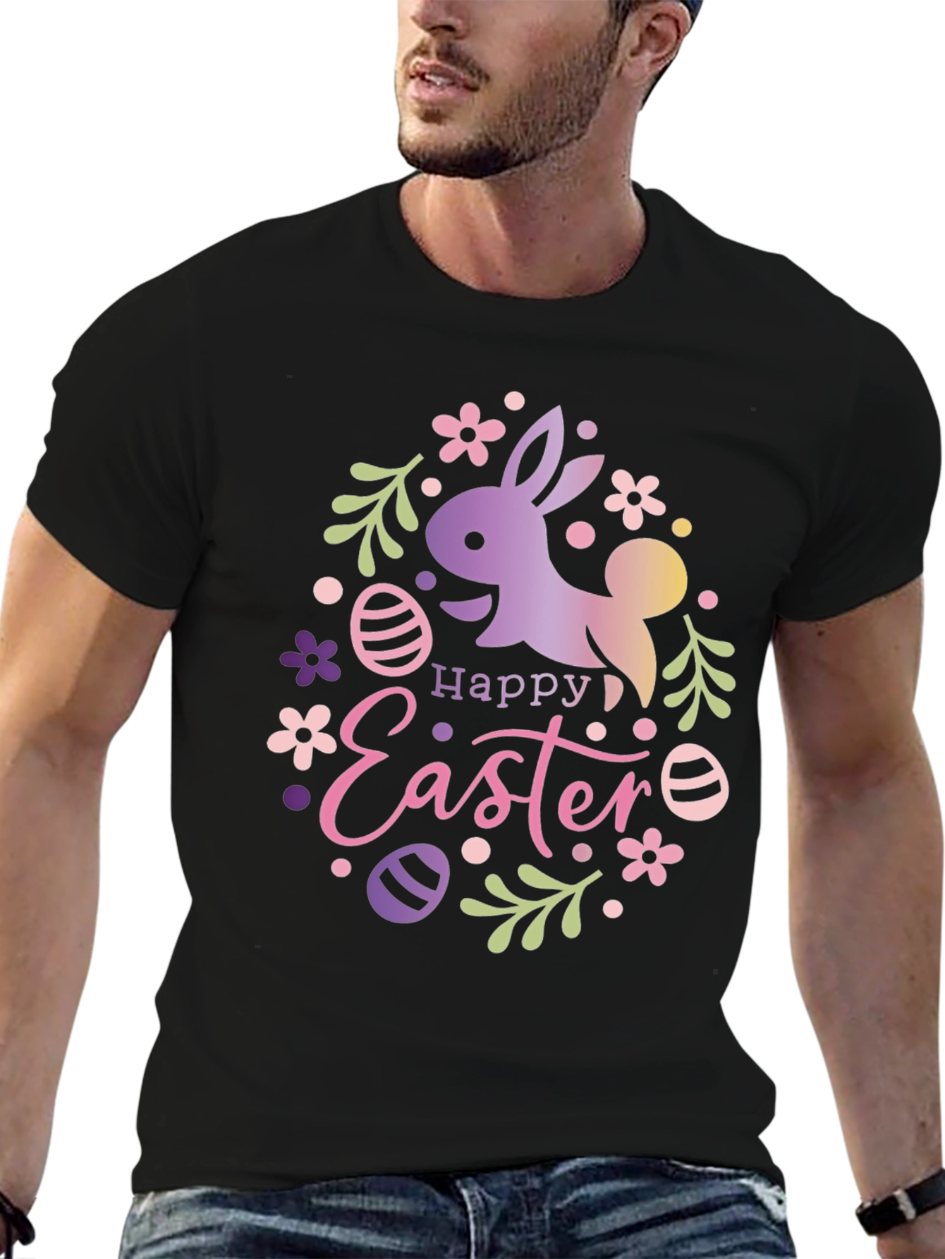 Happy Easter Bunny Graphic T-Shirt