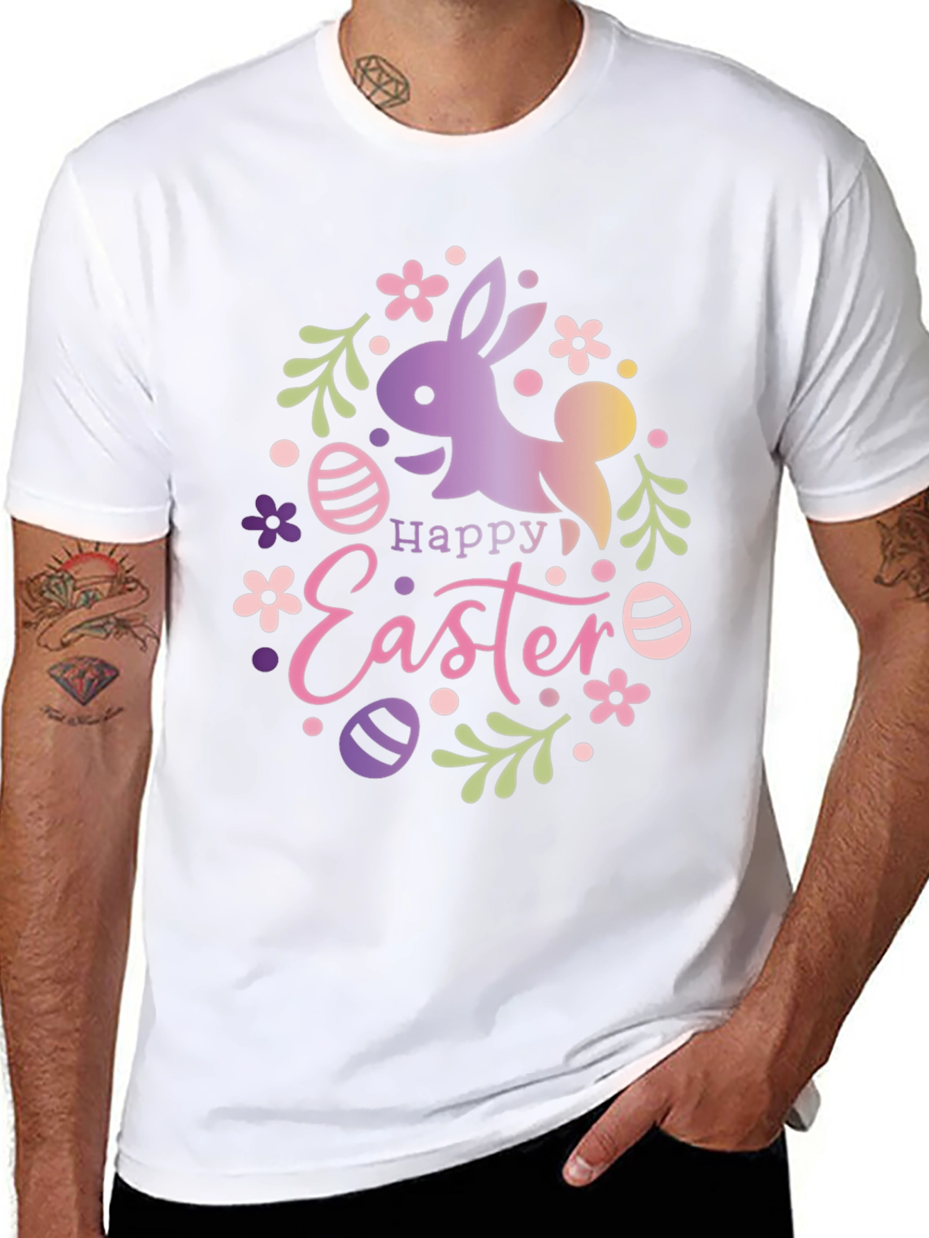 Happy Easter Bunny Graphic T-Shirt