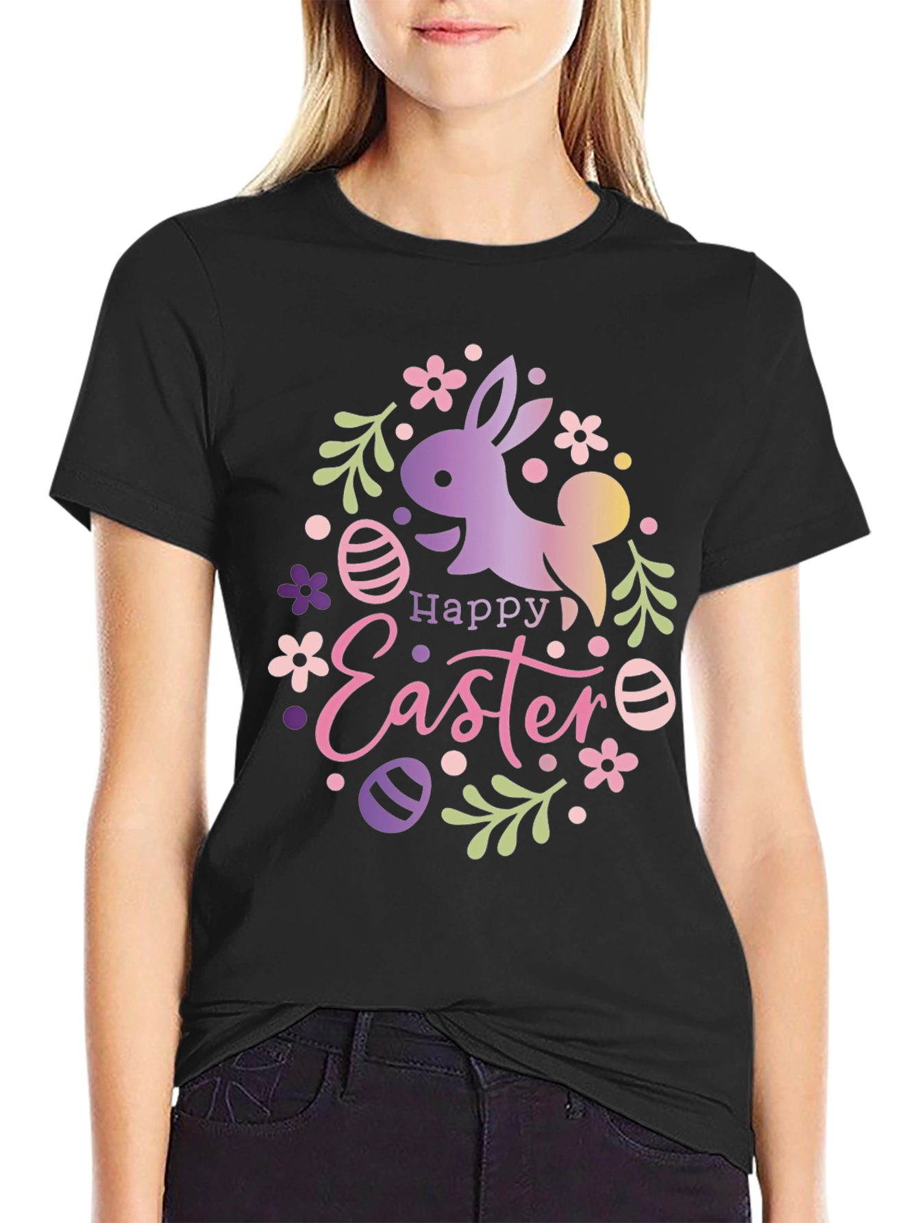 Happy Easter Bunny Graphic T-Shirt