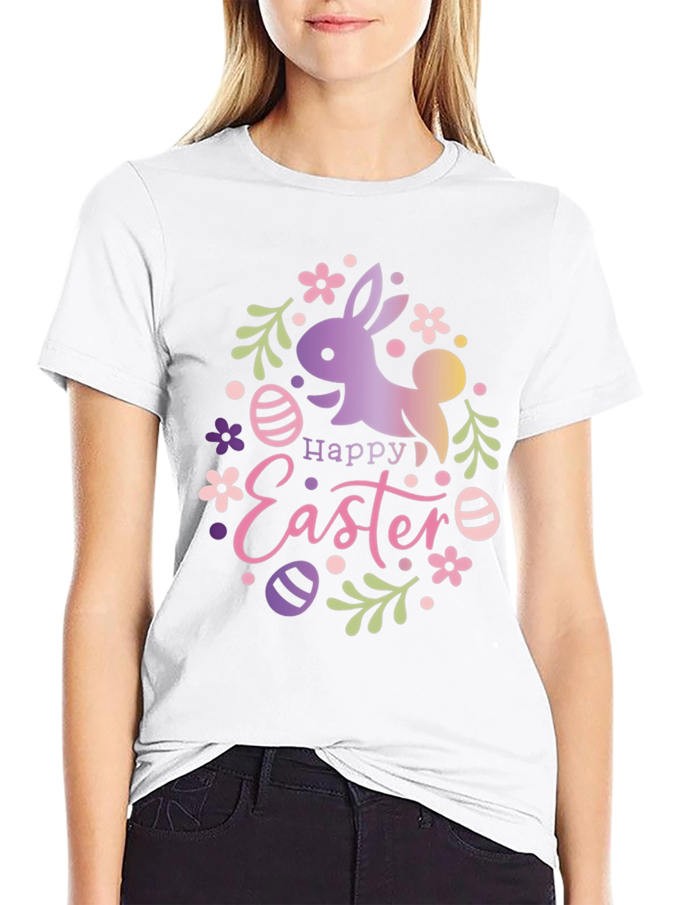 Happy Easter Bunny Graphic T-Shirt