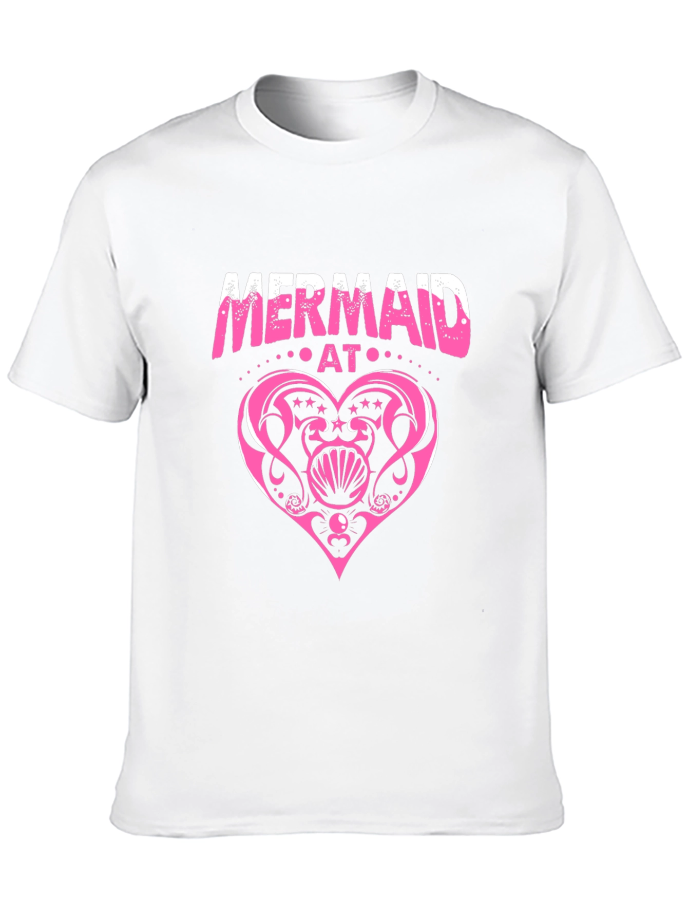 Mermaid At Heart Black T-Shirt