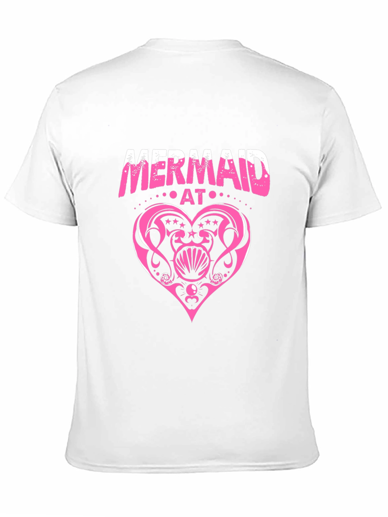 Mermaid At Heart Black T-Shirt