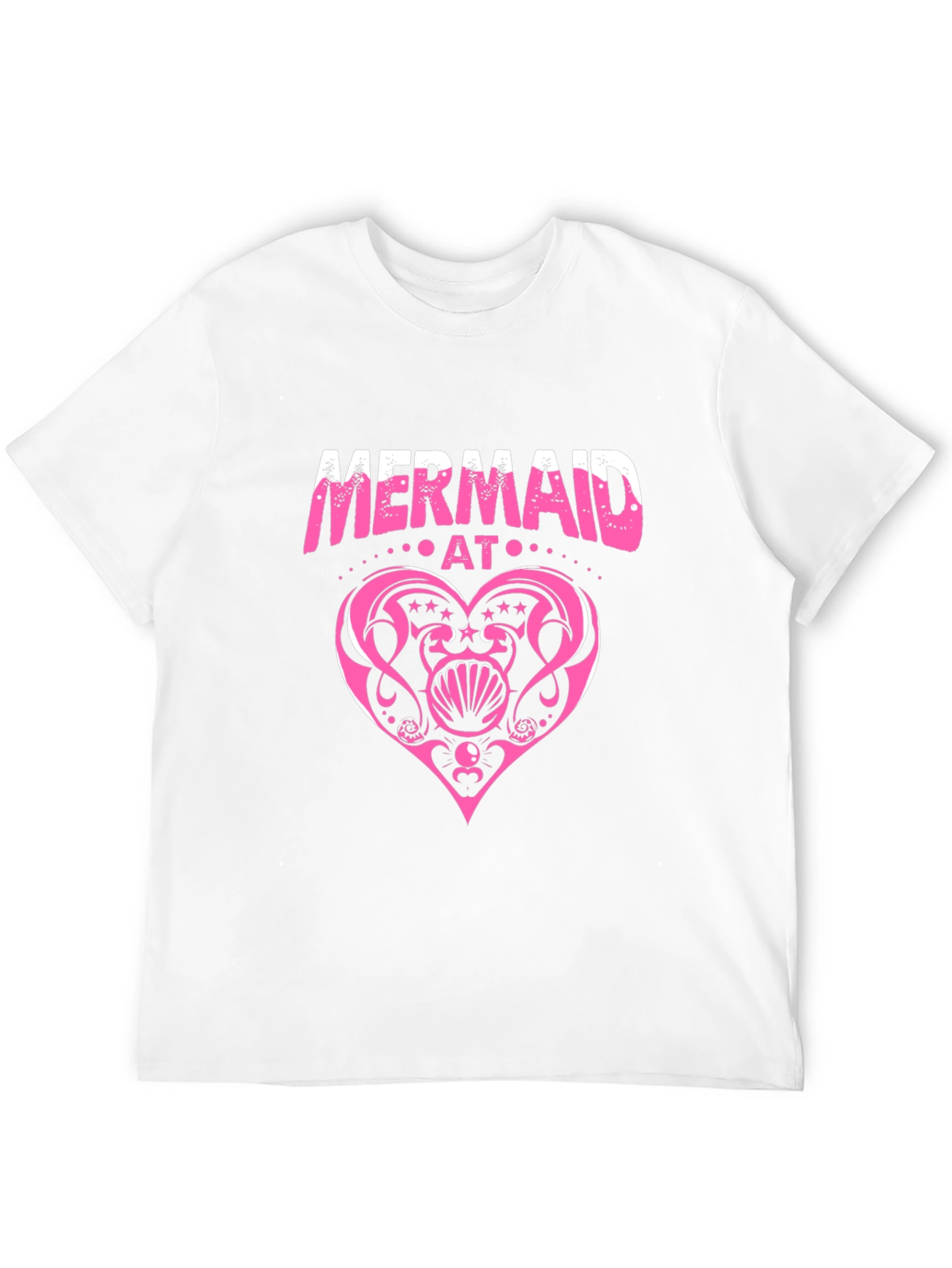 Mermaid At Heart Black T-Shirt