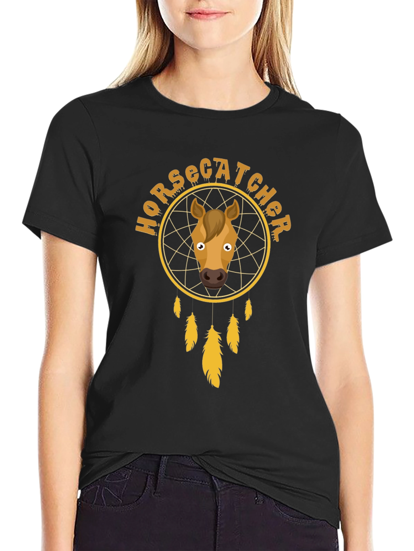 Horse Catcher Dreamcatcher Graphic T-Shirt