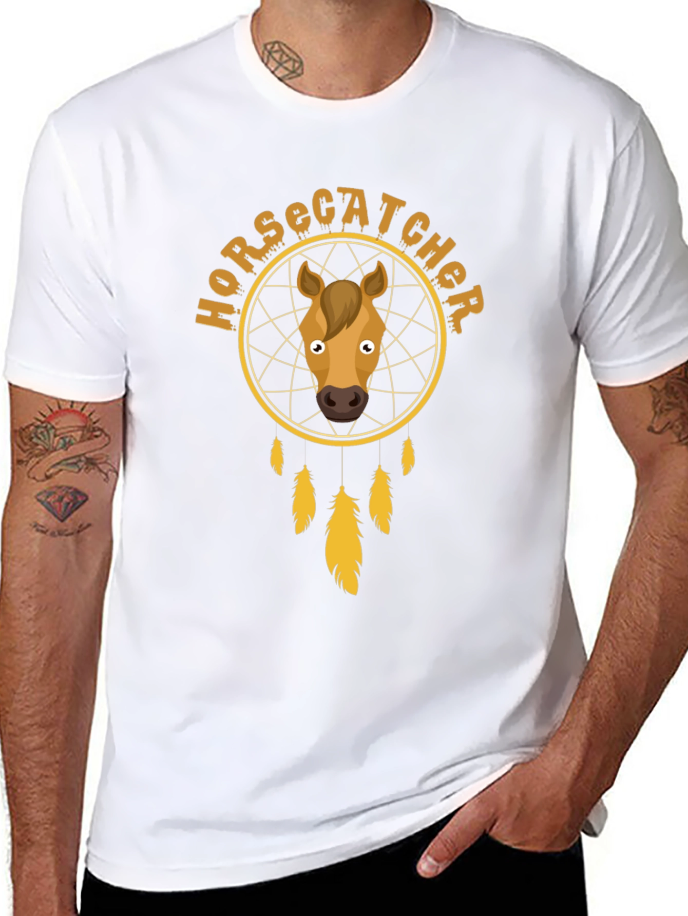 Horse Catcher Dreamcatcher Graphic T-Shirt