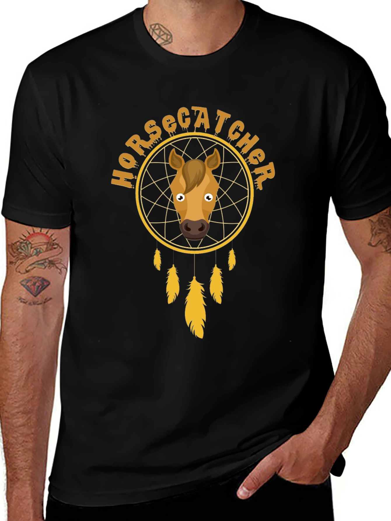 Horse Catcher Dreamcatcher Graphic T-Shirt
