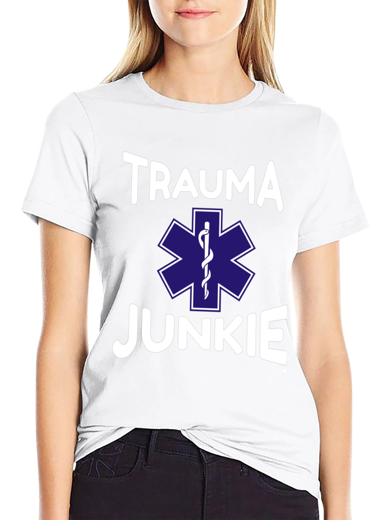 Trauma Junkie T-Shirt - EMS Star of Life