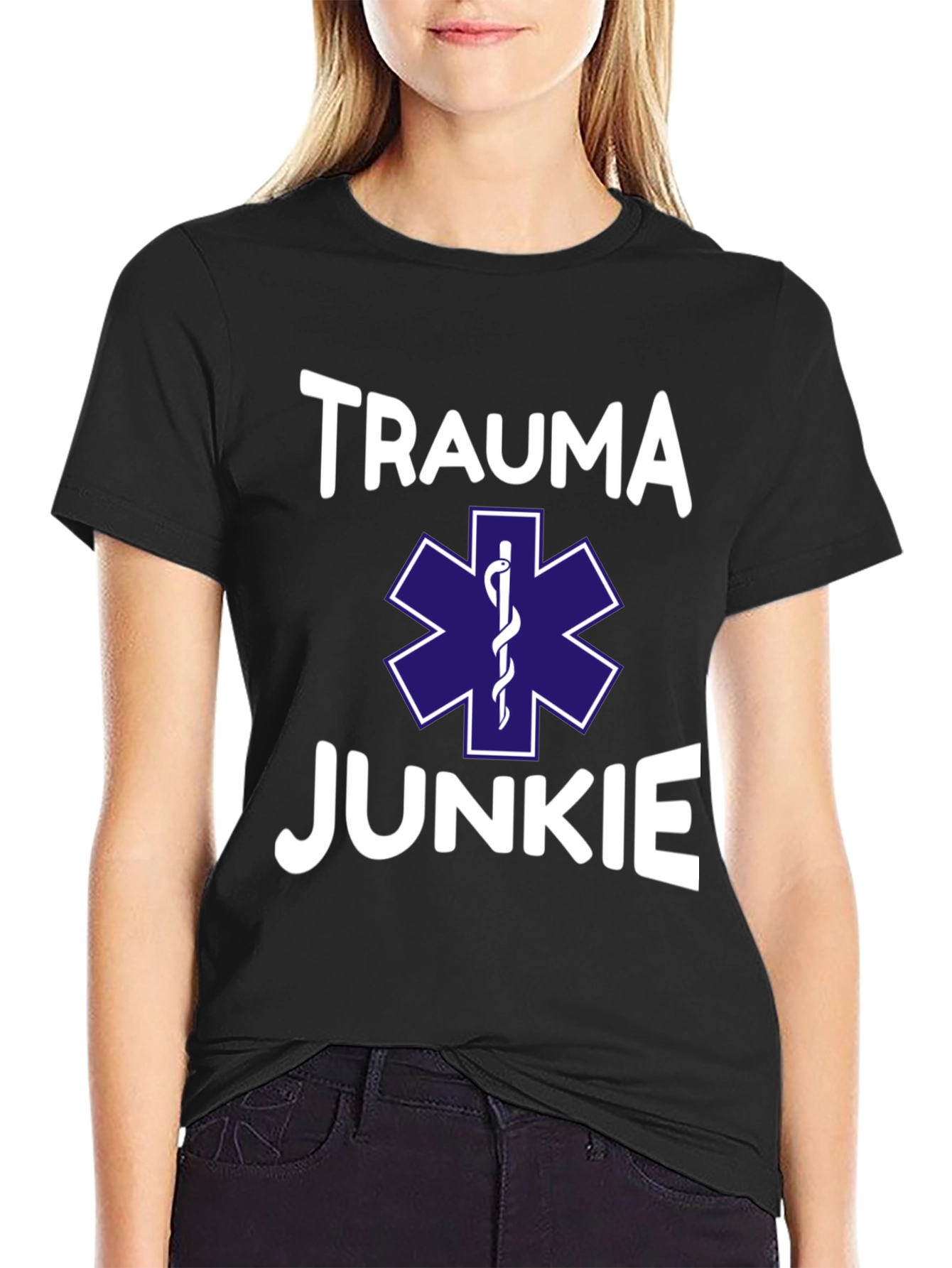 Trauma Junkie T-Shirt - EMS Star of Life