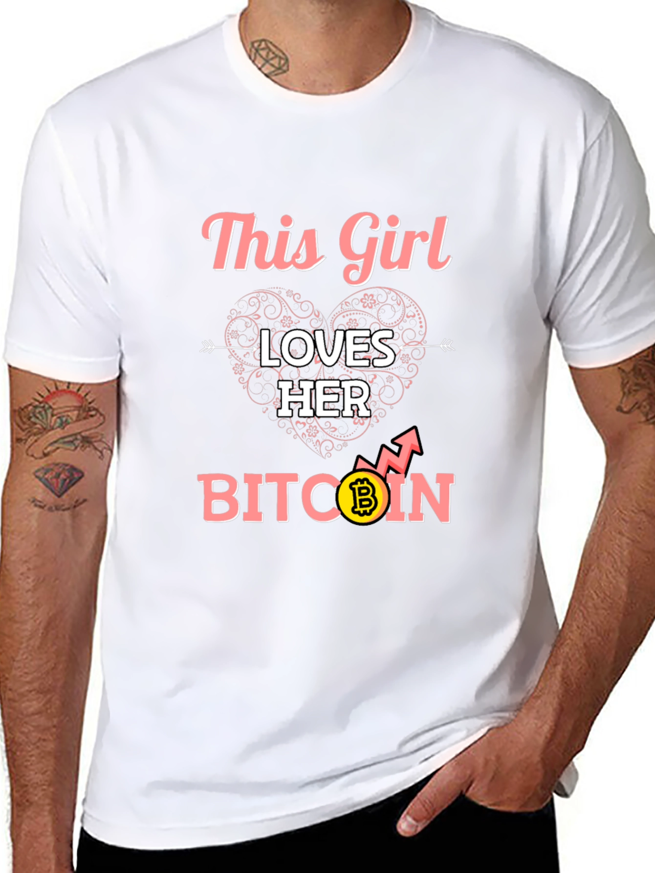 Bitcoin Lover Womens Black T-Shirt