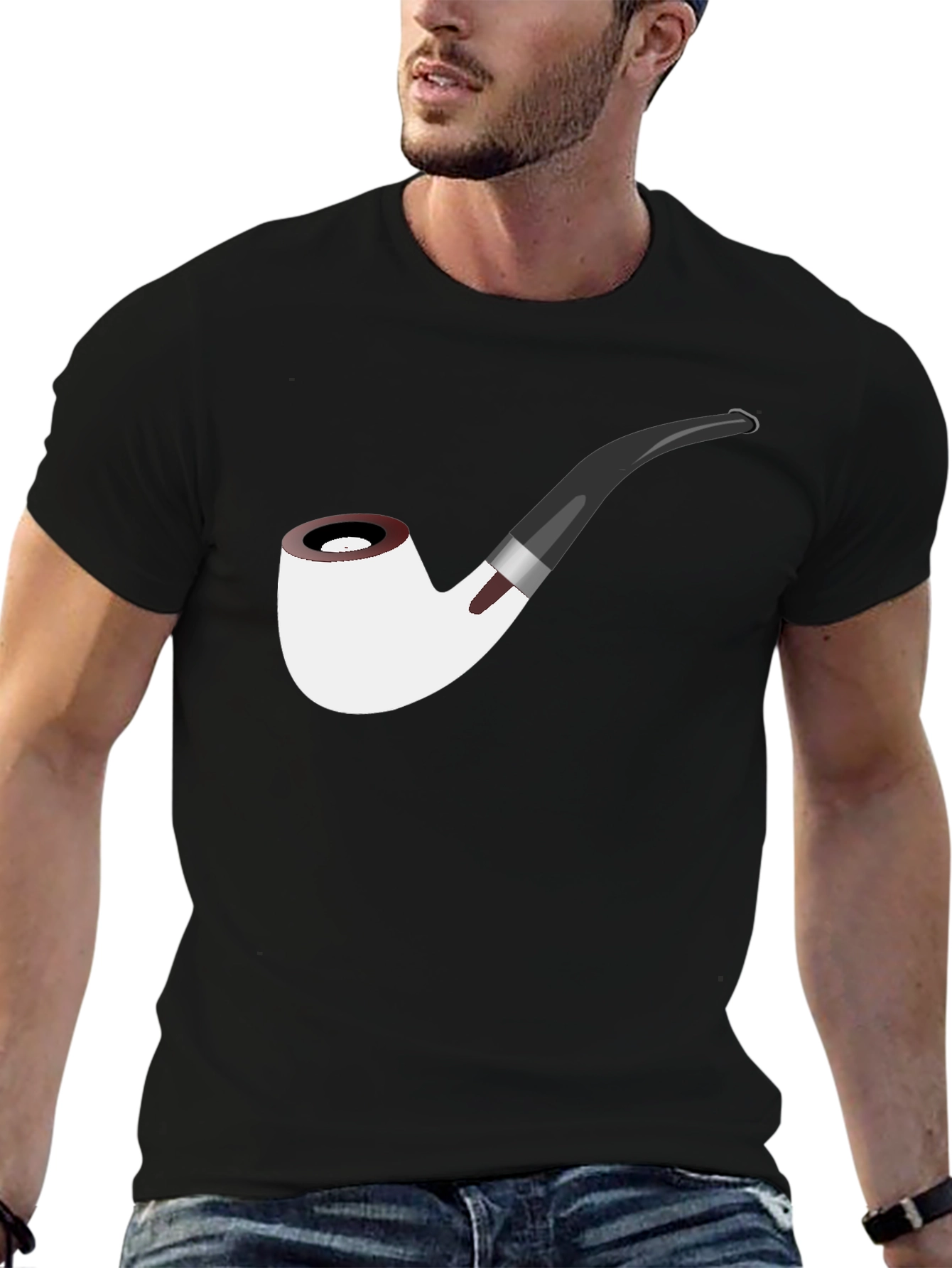 Smoking Pipe T-Shirt - Novelty Graphic Tee