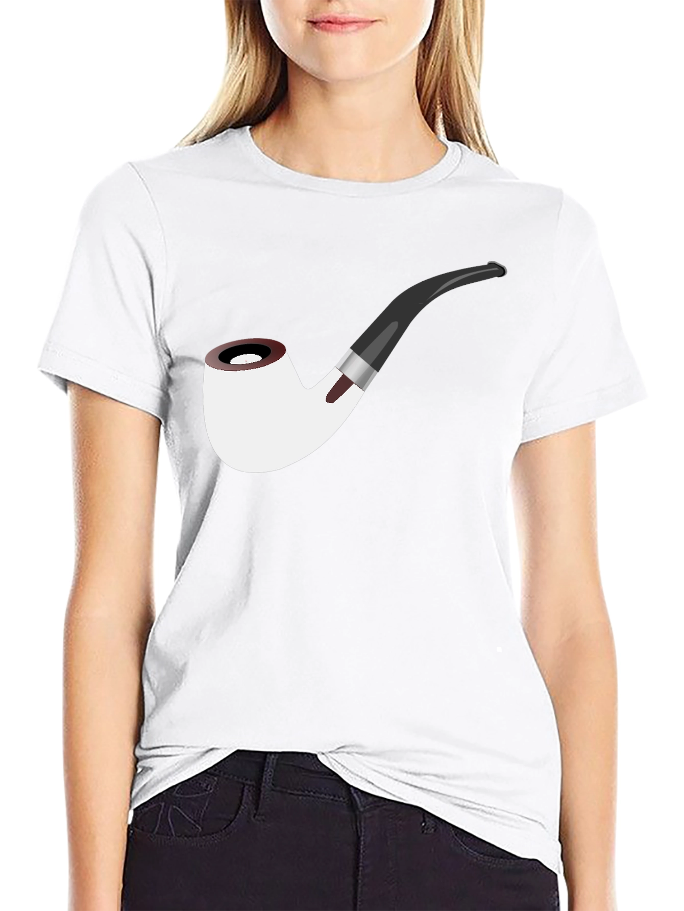 Smoking Pipe T-Shirt - Novelty Graphic Tee