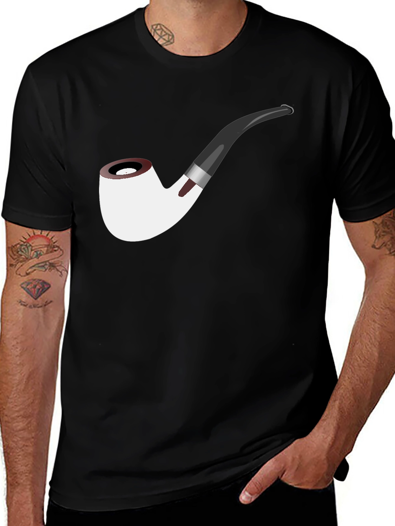 Smoking Pipe T-Shirt - Novelty Graphic Tee