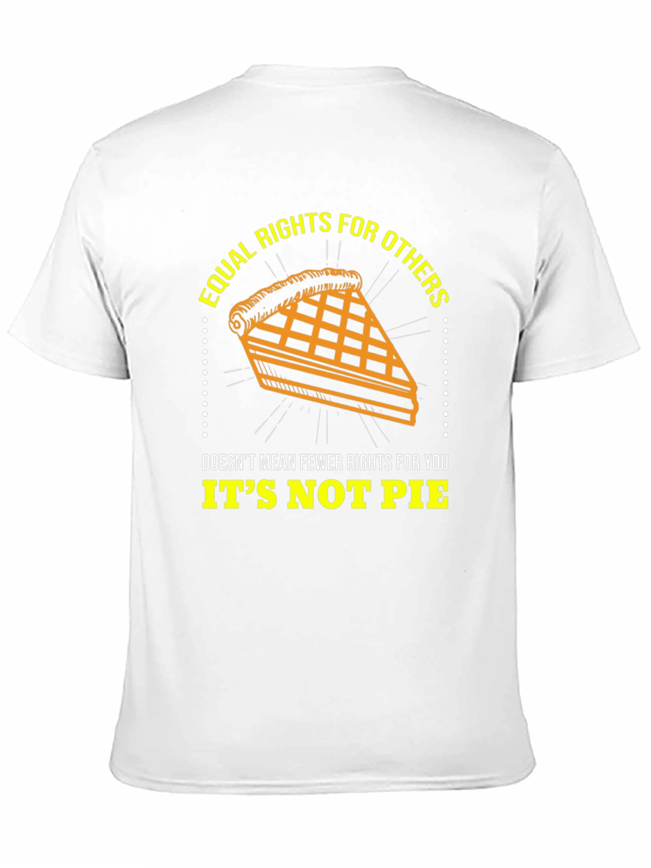 Equal Rights Pie Graphic Tee - Unisex Black T-Shirt