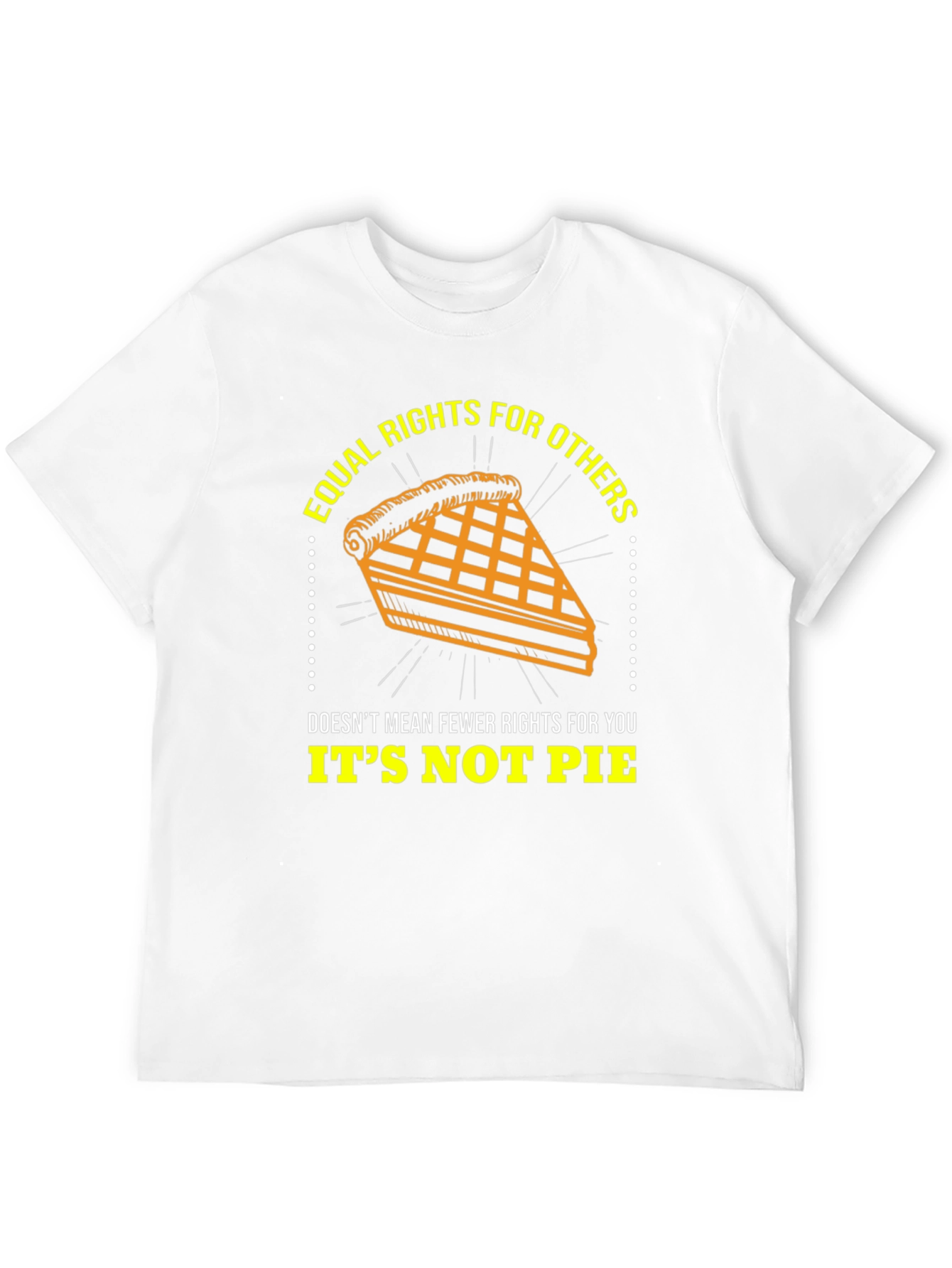 Equal Rights Pie Graphic Tee - Unisex Black T-Shirt